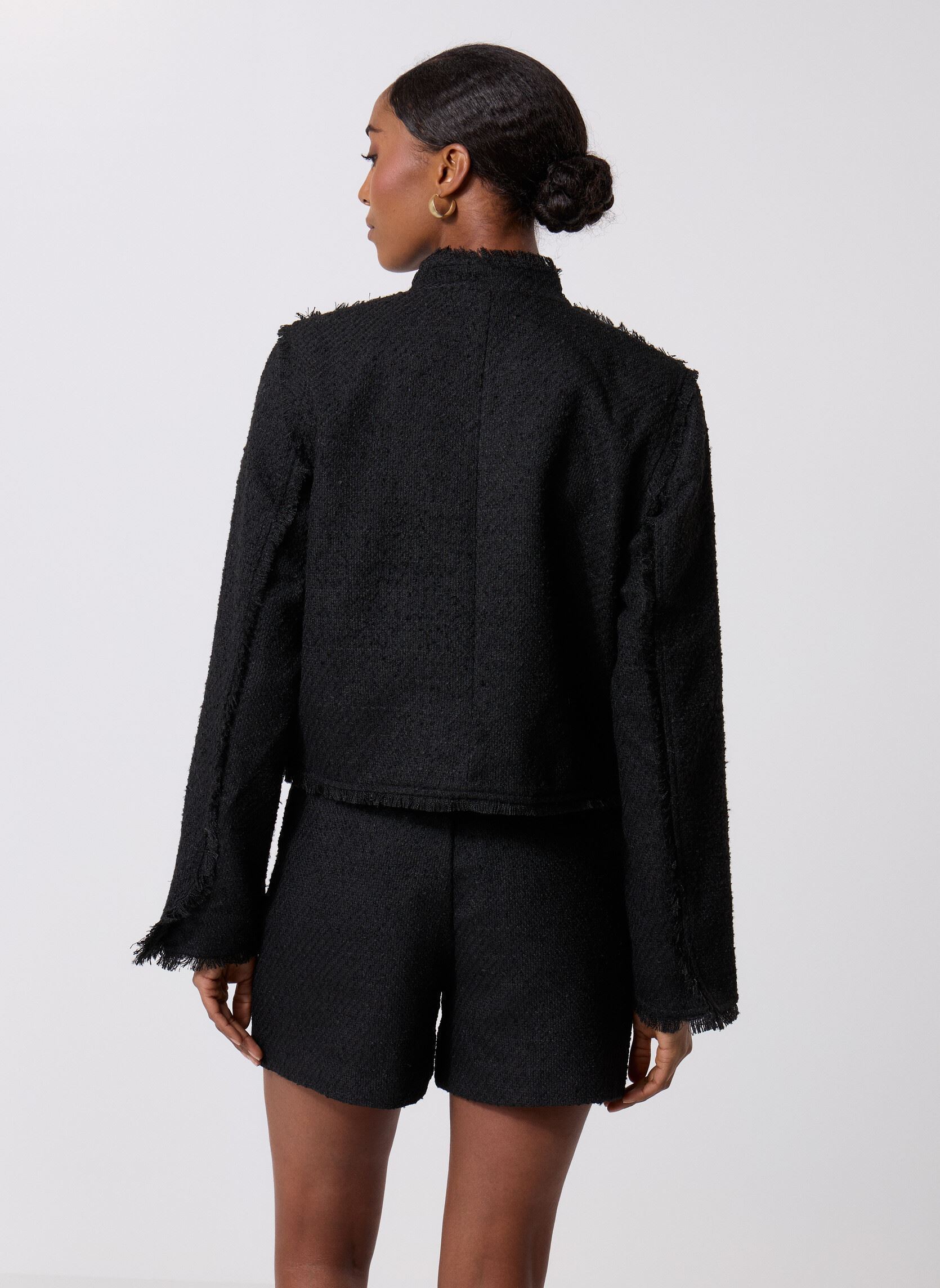 Jassen Viblanca L/S Short Jacket/C34 dames zwart Vila Jassen Viblanca L/S Short Jacket/C34 dames zwart Black Beauty