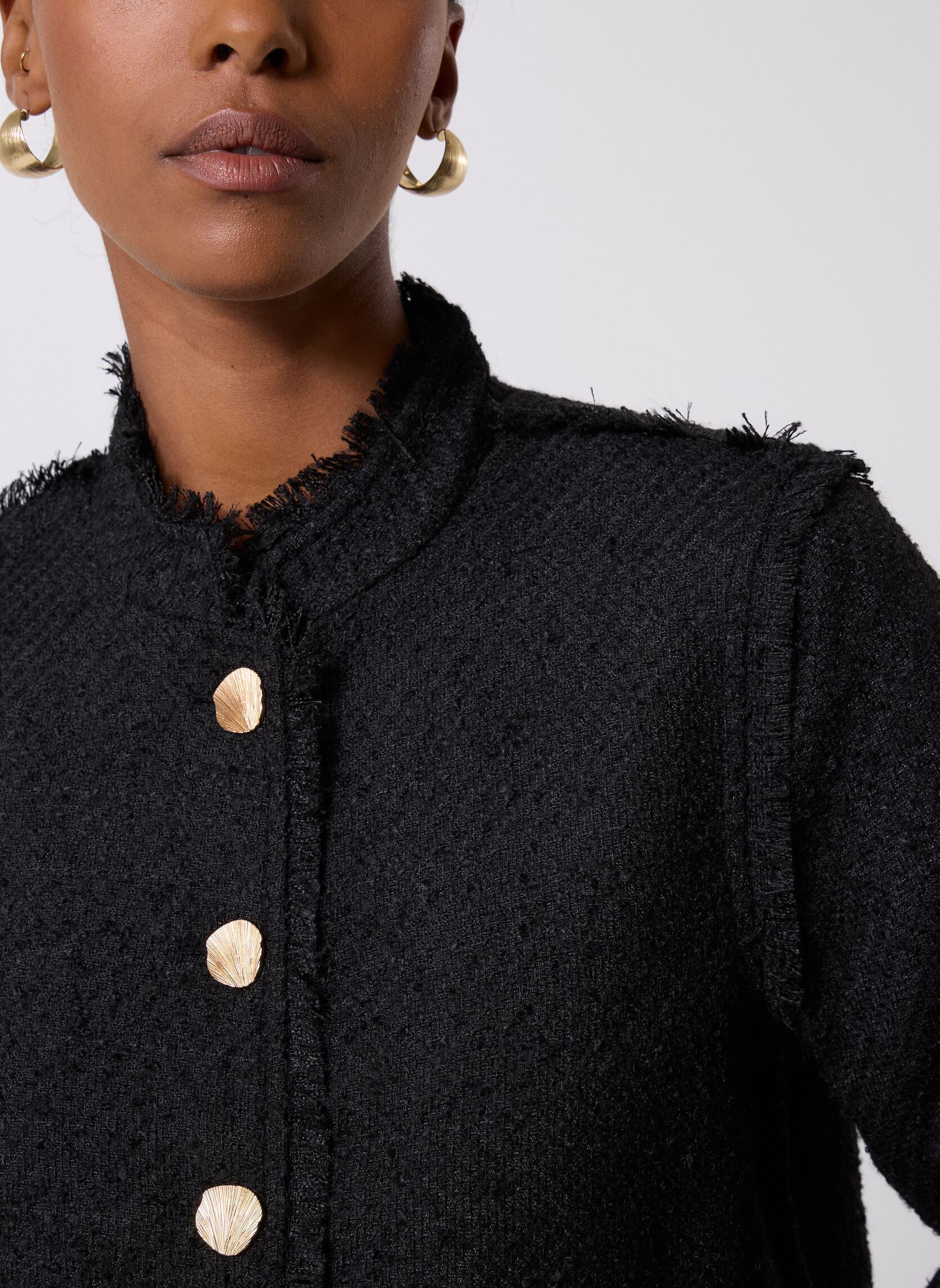 Jassen Viblanca L/S Short Jacket/C34 dames zwart Vila Jassen Viblanca L/S Short Jacket/C34 dames zwart Black Beauty