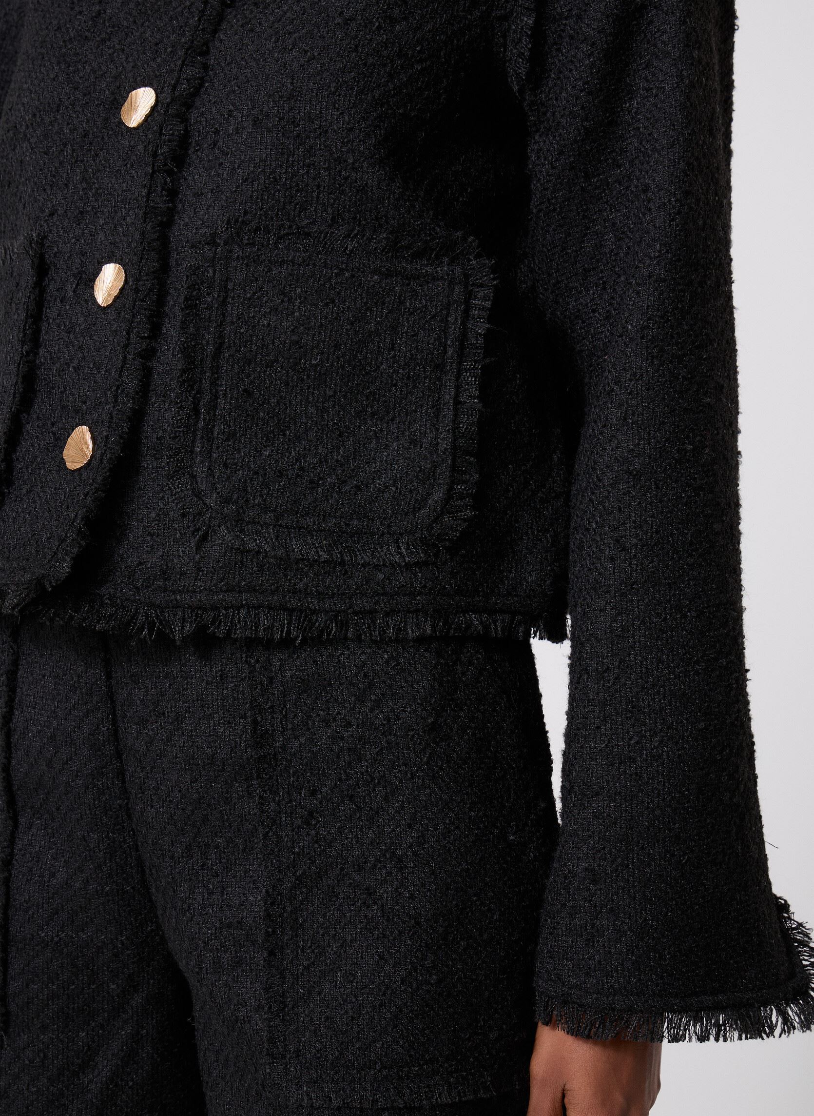 Jassen Viblanca L/S Short Jacket/C34 dames zwart Vila Jassen Viblanca L/S Short Jacket/C34 dames zwart Black Beauty