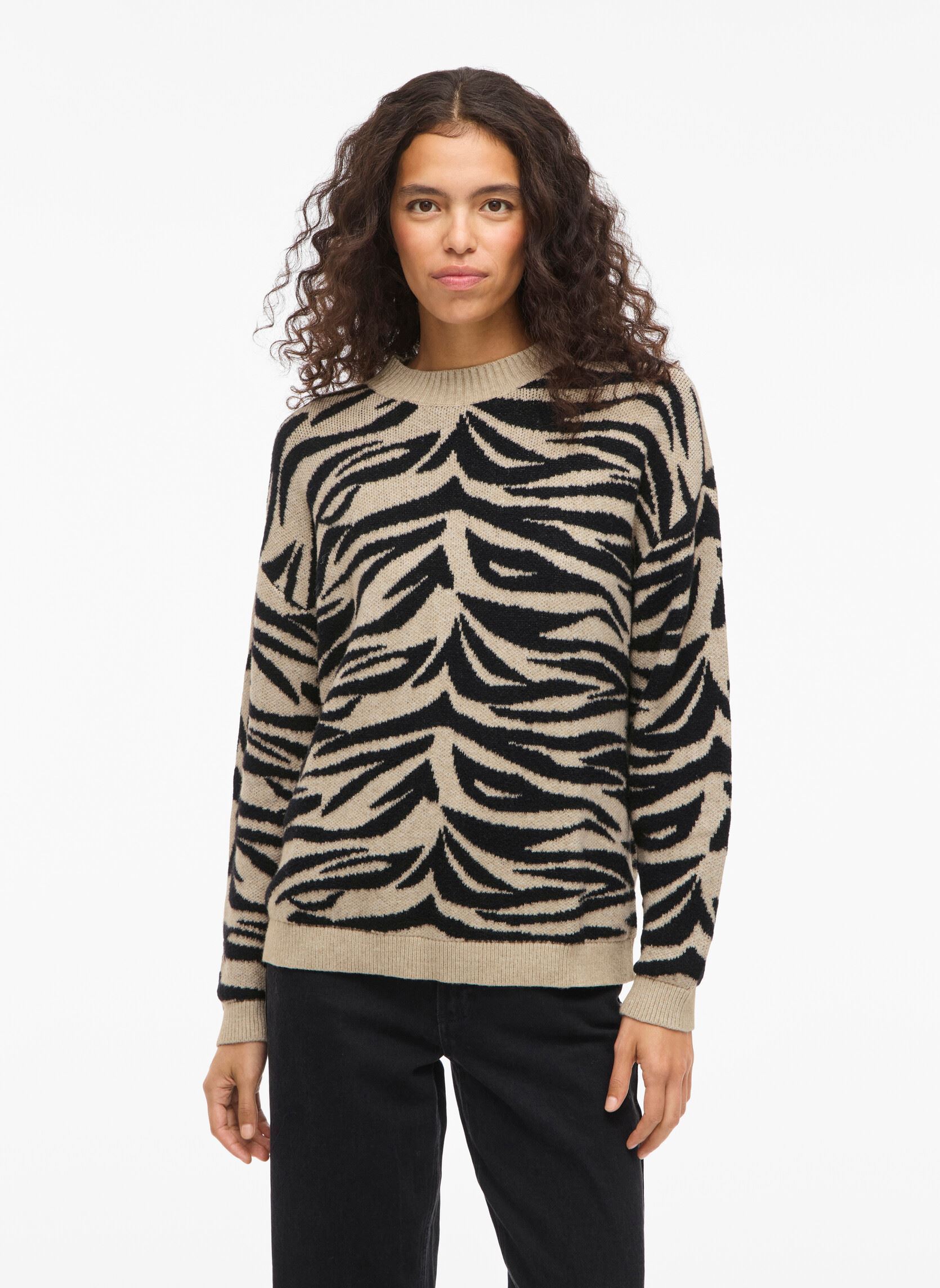 Pulls Vifeama Jacquard Knit Top femme noir Vila Pulls Vifeama Jacquard Knit Top femme noir Black Beauty