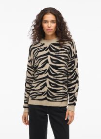 Pulls Vifeama Jacquard Knit Top femme noir