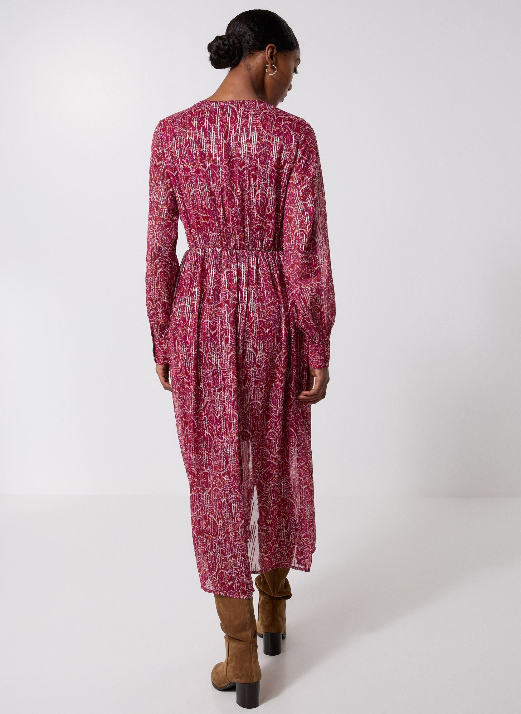 Robes longues Viganza Rio V-Neck L/S Midi Dress femme rose Vila Robes longues Viganza Rio V-Neck L/S Midi Dress femme rose Boysenberry