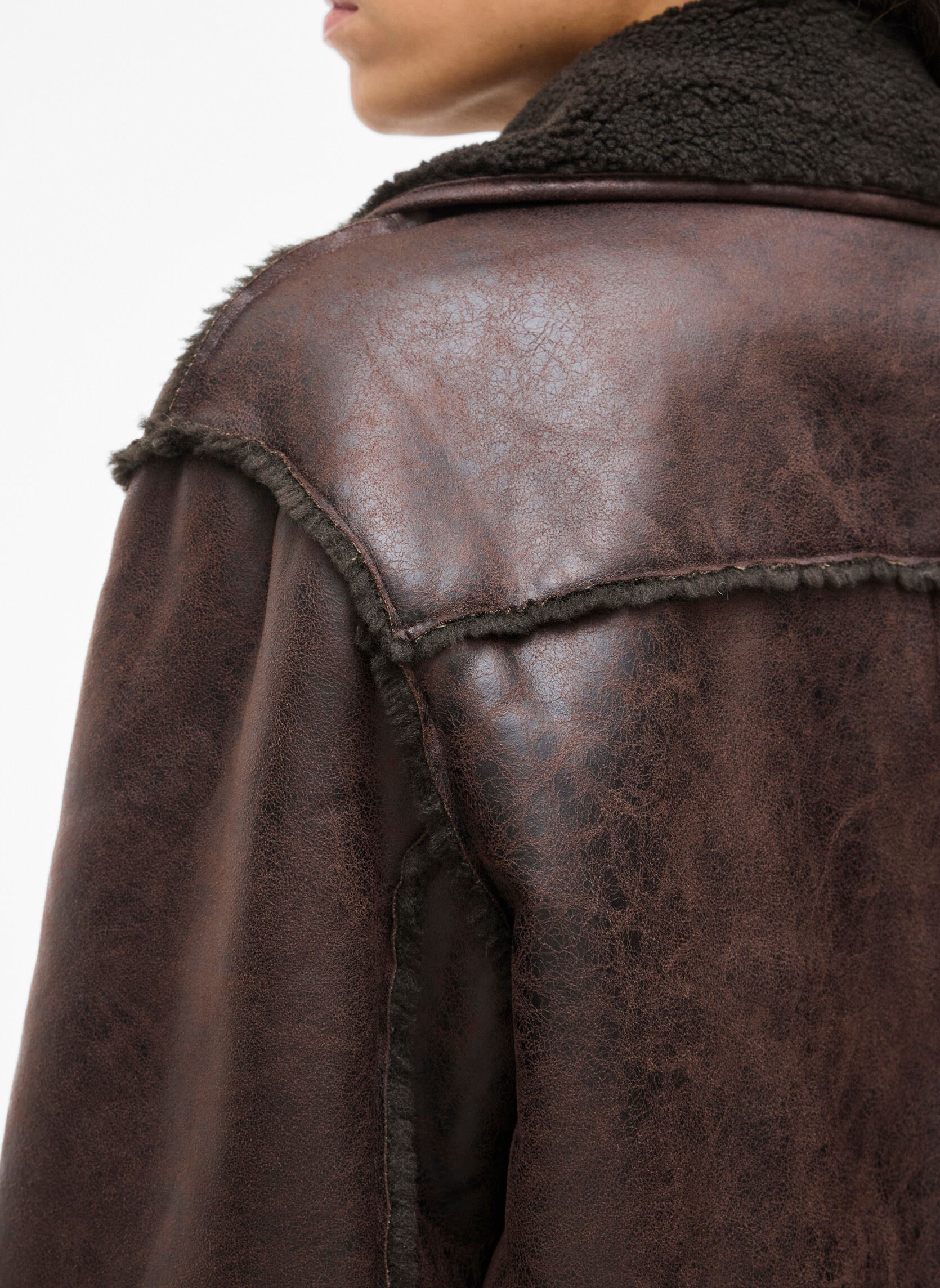 Bomberjacks Vikadera L/S Shearling Jacket dames bruin Vila Bomberjacks Vikadera L/S Shearling Jacket dames bruin Demitasse