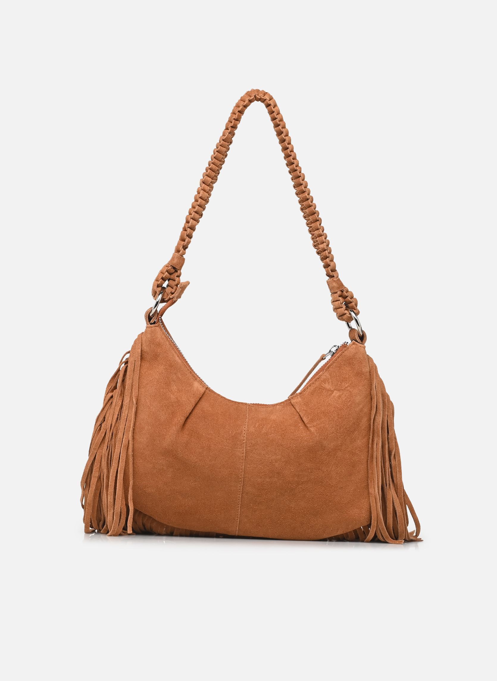 Umhängetaschen Vikaffo Fringe Suede Leather Bag/Ef damen braun Vila Umhängetaschen Vikaffo Fringe Suede Leather Bag/Ef damen braun BOMBAY BROWN