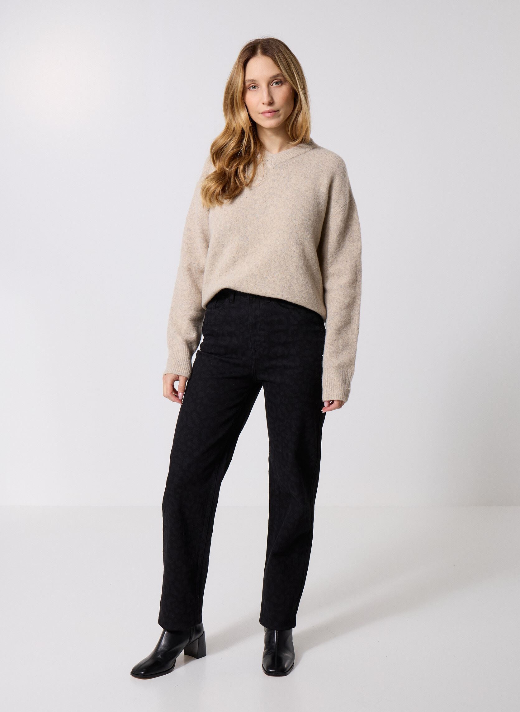 Straight Fit Jeans Vikelly Jaf Hw Straight Jeans Blk-Leo damen schwarz Vila Straight Fit Jeans Vikelly Jaf Hw Straight Jeans Blk-Leo damen schwarz BLACK BEAUTY