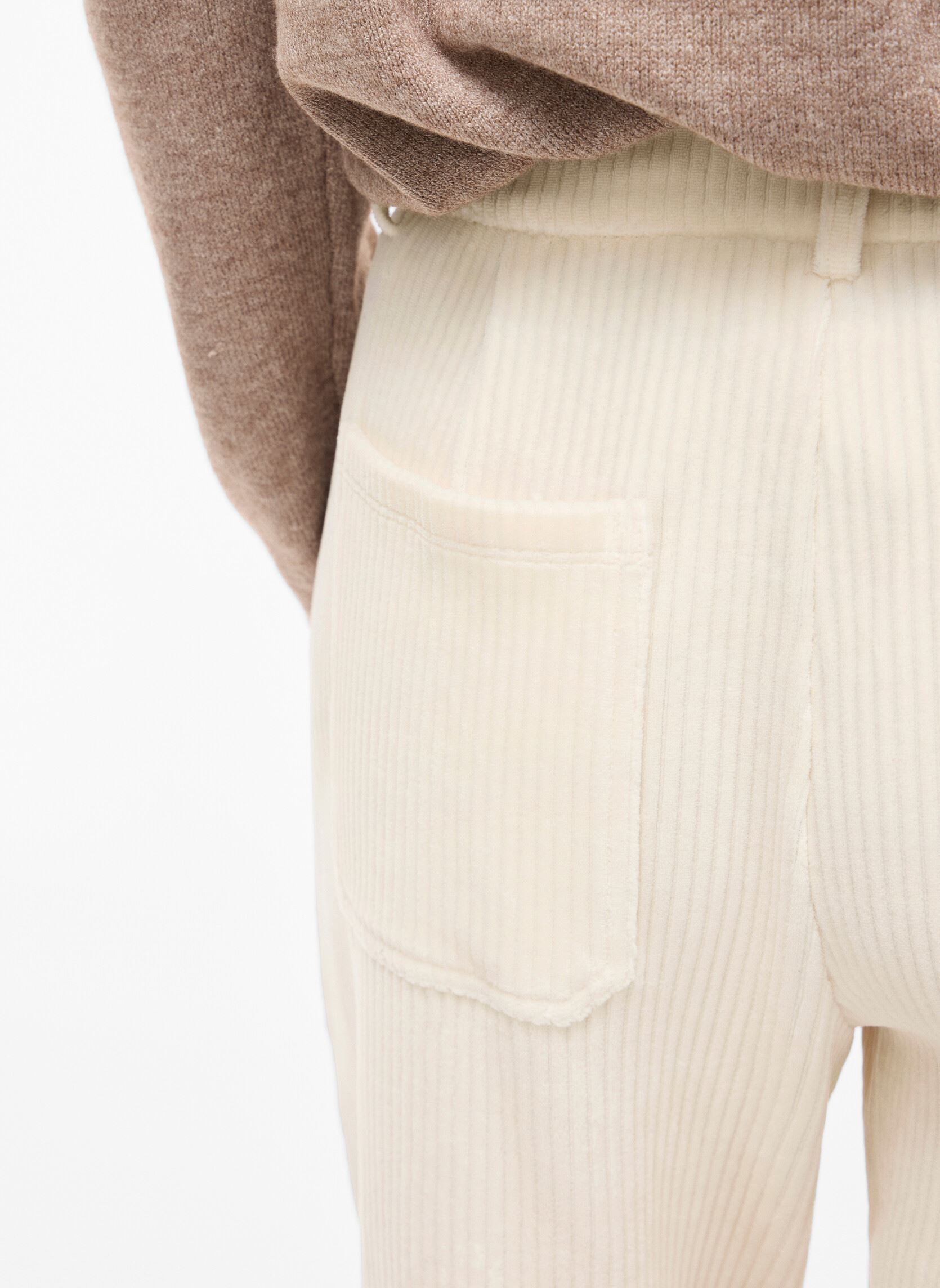 Wijde broeken Vikita Rw Wide Corduroy Pants - Noos dames wit Vila Wijde broeken Vikita Rw Wide Corduroy Pants - Noos dames wit Birch