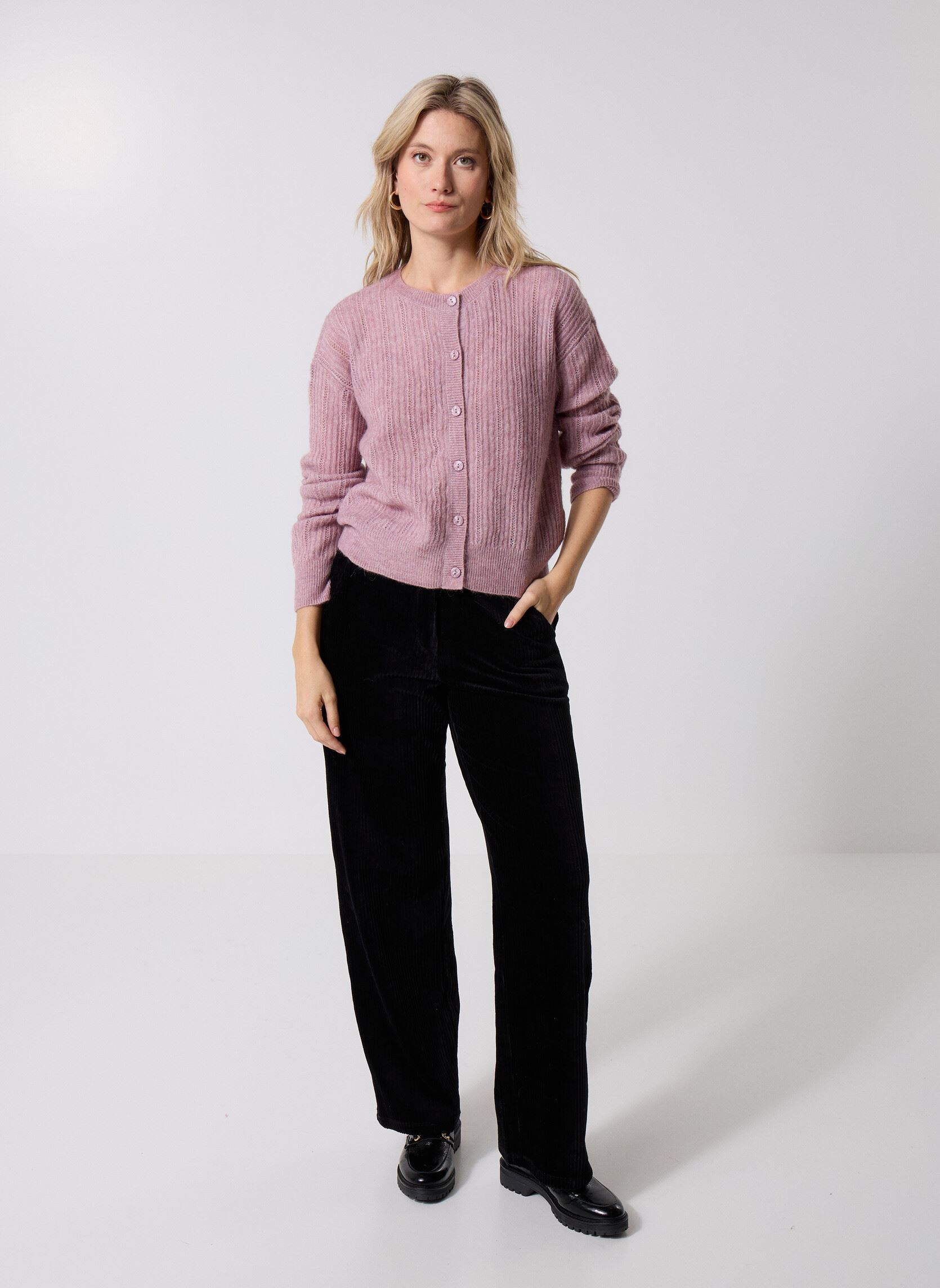 Pantalons larges Vikita Rw Wide Corduroy Pants - Noos femme noir Vila Pantalons larges Vikita Rw Wide Corduroy Pants - Noos femme noir Black Beauty