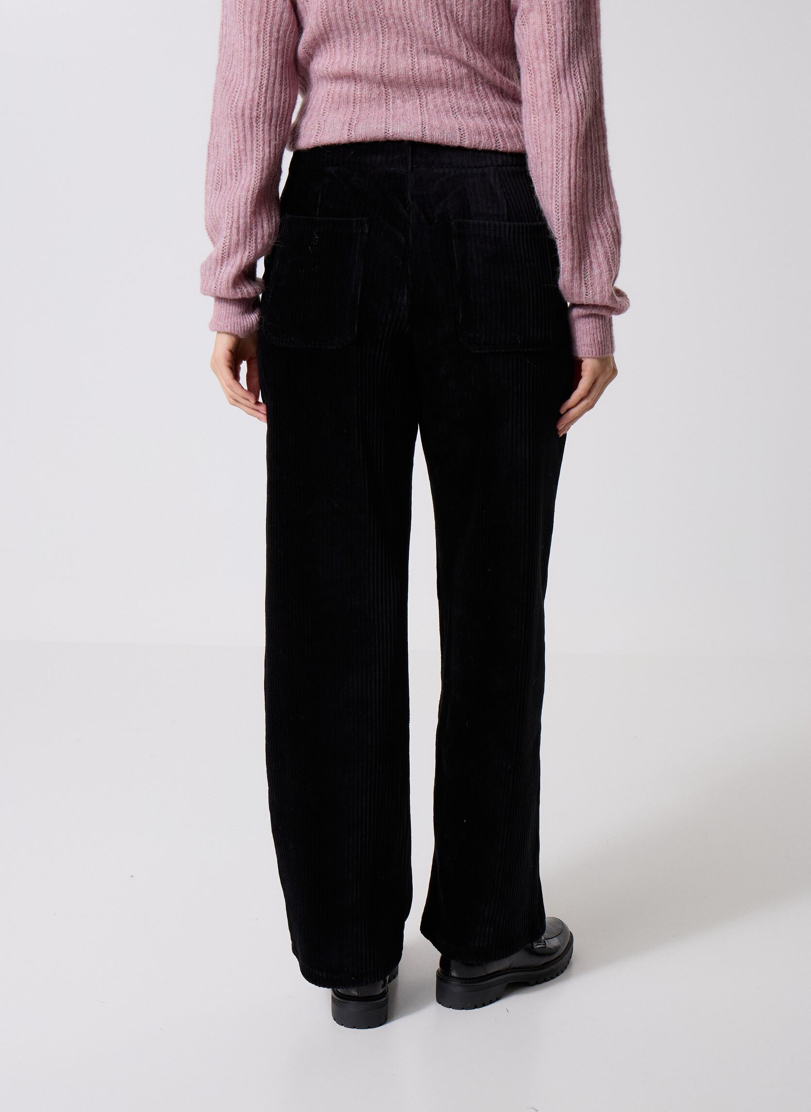 Pantalons larges Vikita Rw Wide Corduroy Pants - Noos femme noir Vila Pantalons larges Vikita Rw Wide Corduroy Pants - Noos femme noir Black Beauty