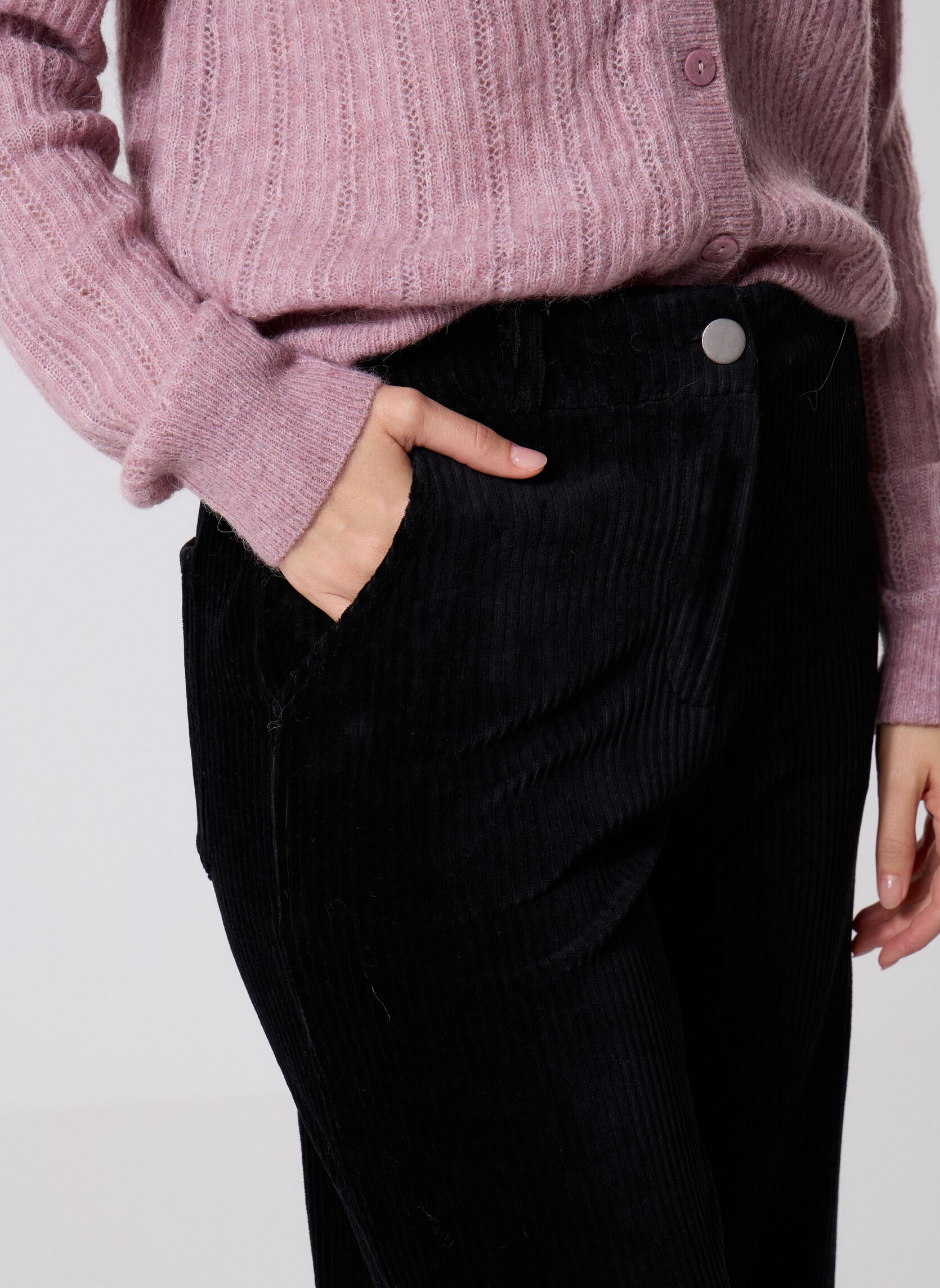 Pantalons larges Vikita Rw Wide Corduroy Pants - Noos femme noir Vila Pantalons larges Vikita Rw Wide Corduroy Pants - Noos femme noir Black Beauty