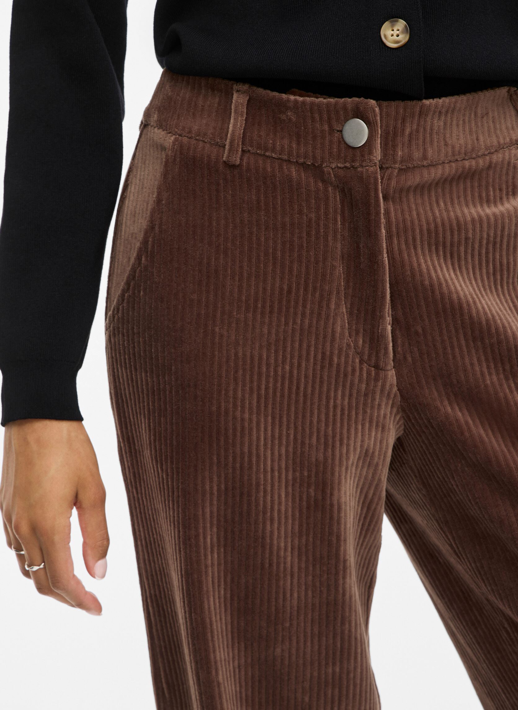 Wijde broeken Vikita Rw Wide Corduroy Pants - Noos dames bruin Vila Wijde broeken Vikita Rw Wide Corduroy Pants - Noos dames bruin Pinecone