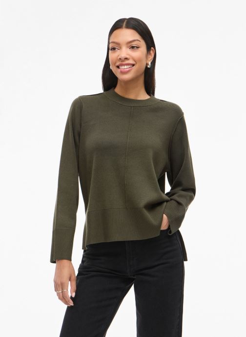 Vila Pulls Viostria O-Neck L/S Knit Top-Noos femme vert