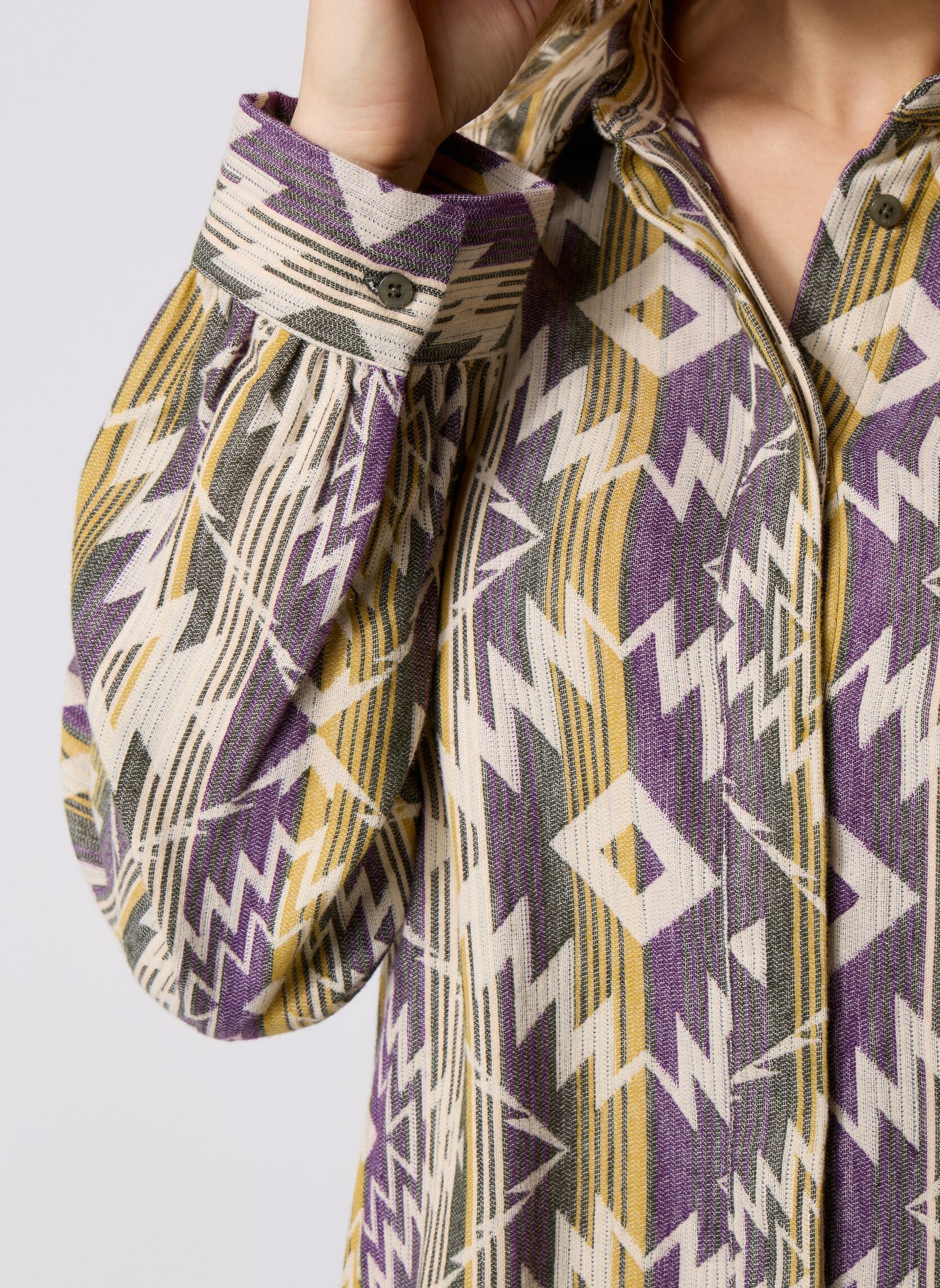 Langarm-Hemden Vipeffa L/S Jacquard Shirt damen mehrfarbig Vila Langarm-Hemden Vipeffa L/S Jacquard Shirt damen mehrfarbig Deep Depths