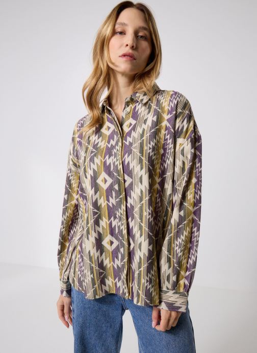 Vila Chemises manches longues Vipeffa L/S Jacquard Shirt femme multicolore