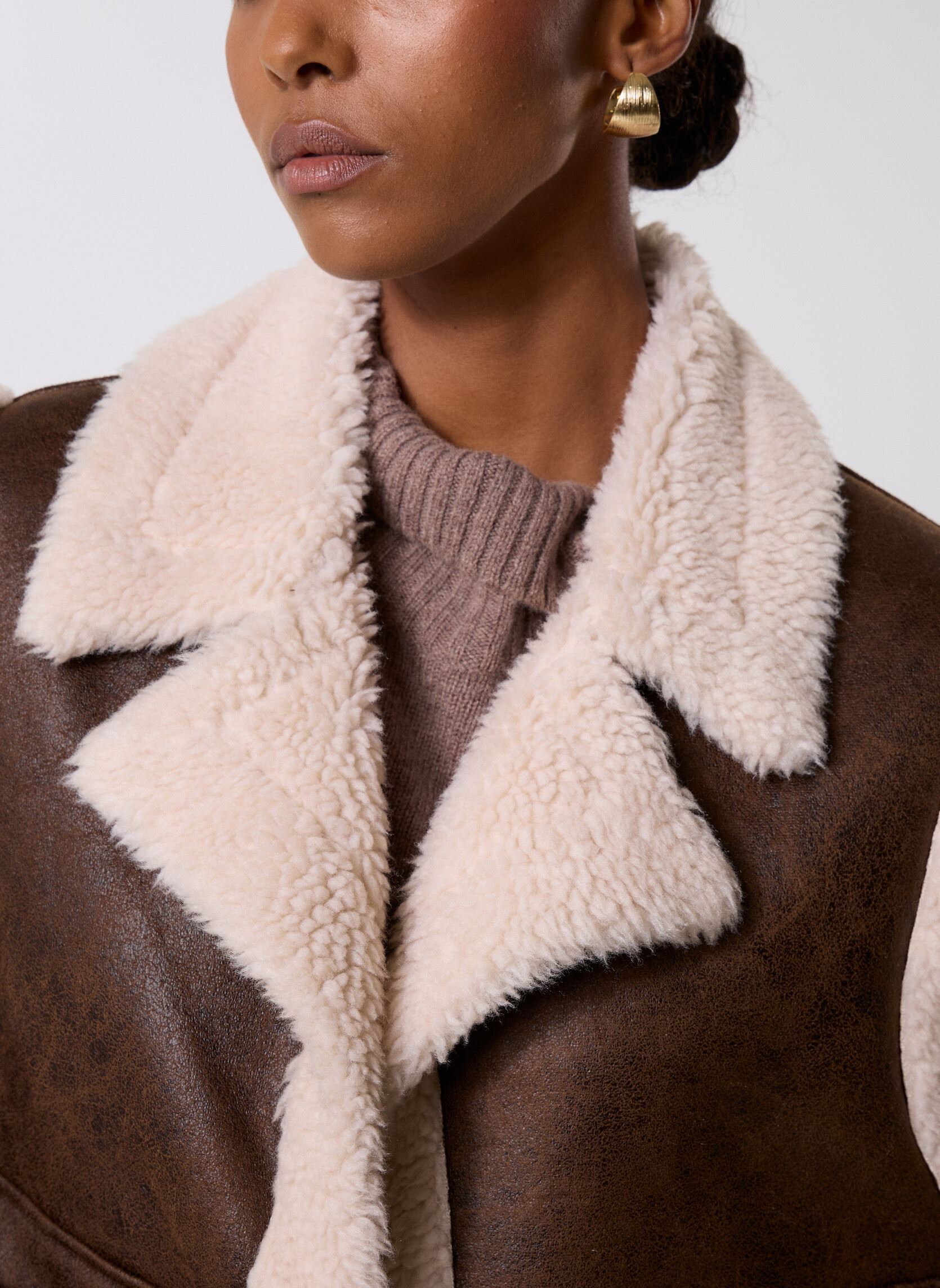 Bodywarmer Virisi S/L Vest dames bruin Vila Bodywarmer Virisi S/L Vest dames bruin Pinecone