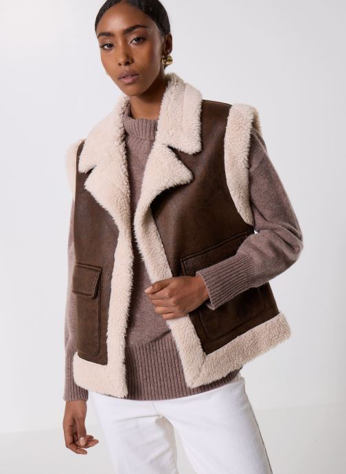 Vila Vestes sans manches Virisi S/L Vest femme marron