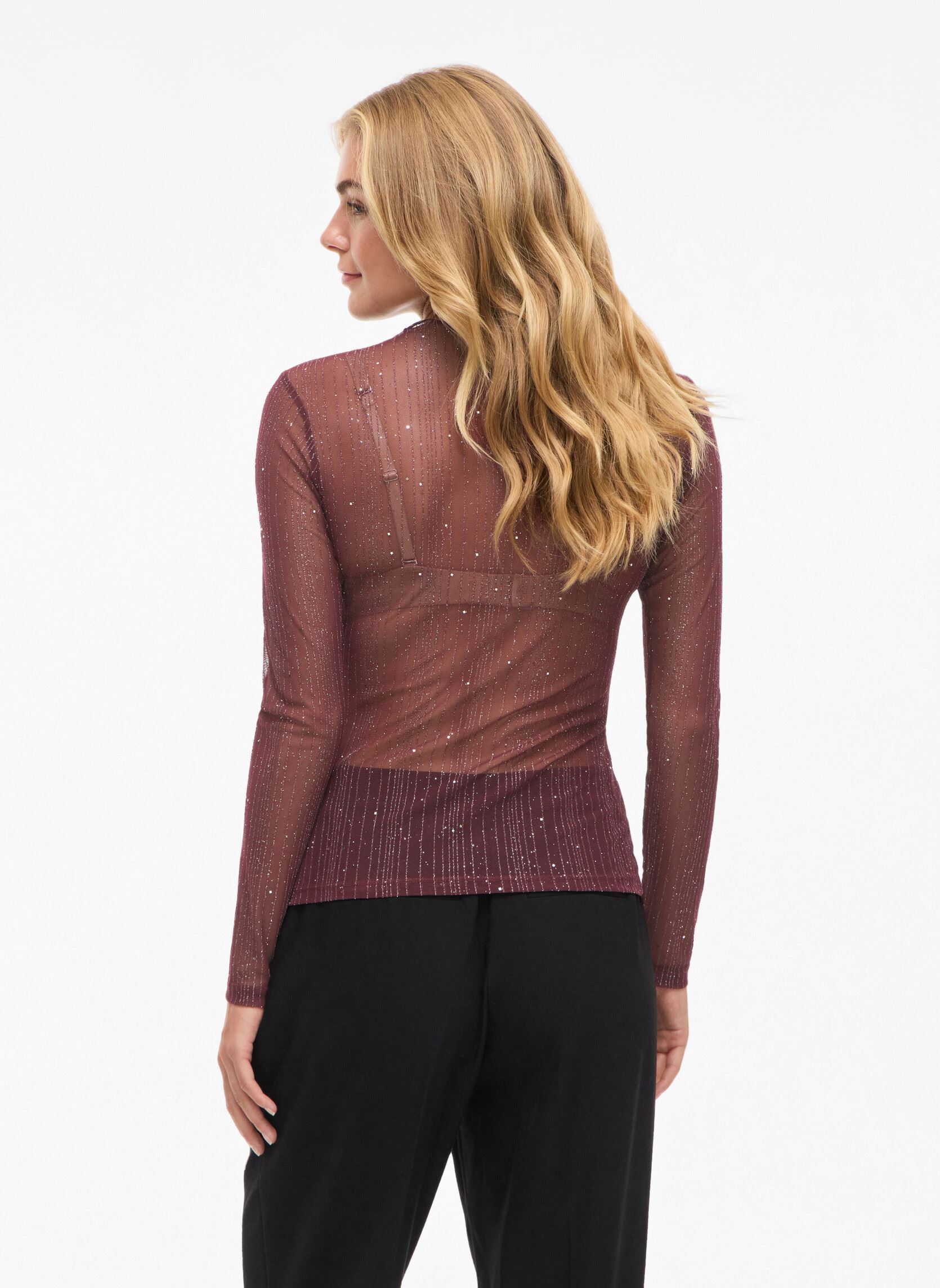 Langarm-T-Shirts Viturno Funnelneck L/S Top damen violett Vila Langarm-T-Shirts Viturno Funnelneck L/S Top damen violett FIG