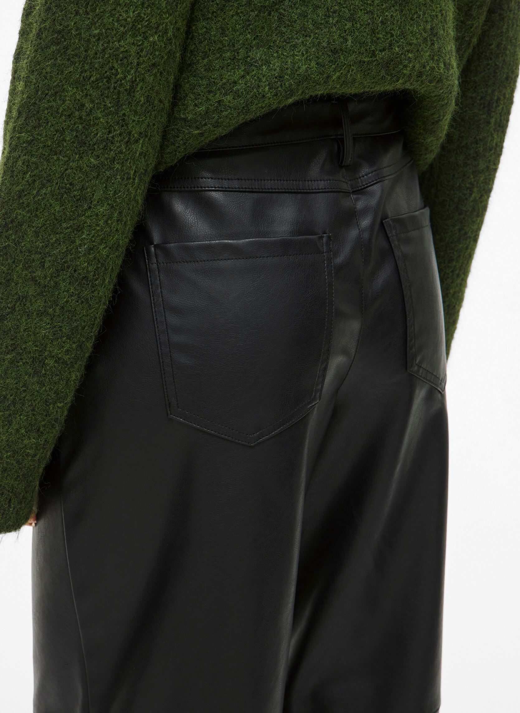 Weite Hosen Viannie Rw Pants Coated damen schwarz Vila Weite Hosen Viannie Rw Pants Coated damen schwarz Black Beauty