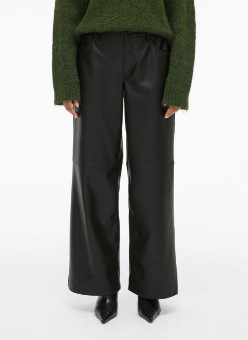 Vila Wijde broeken Viannie Rw Pants Coated dames zwart