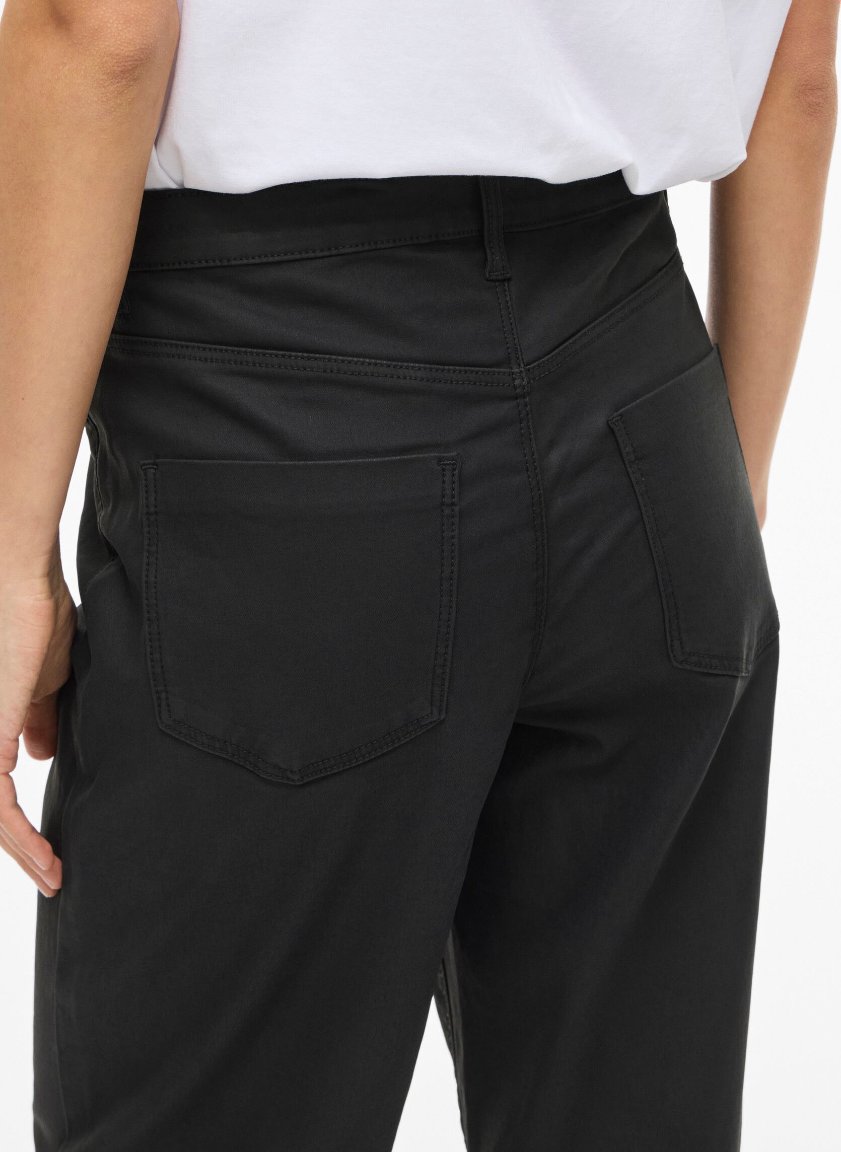 Wijde jeans / Flared Jeans Vifreya Hw Coated Wide Jeans dames zwart Vila Wijde jeans / Flared Jeans Vifreya Hw Coated Wide Jeans dames zwart Black Beauty