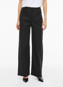 Wijde jeans / Flared Jeans Vifreya Hw Coated Wide Jeans dames zwart