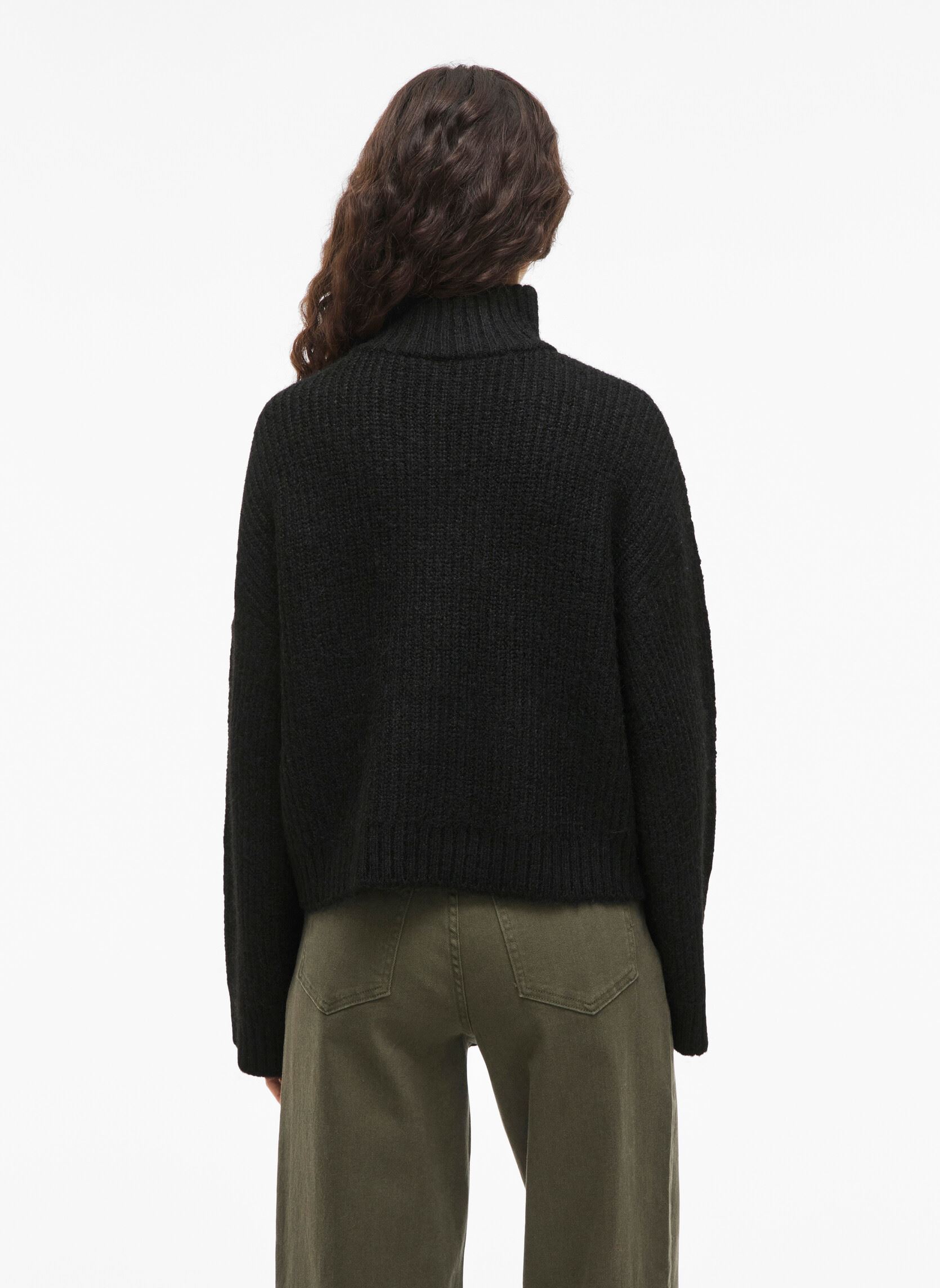 Pullover Vigleeba High Neck L/S Rib Knit Top damen schwarz Vila Pullover Vigleeba High Neck L/S Rib Knit Top damen schwarz BLACK BEAUTY