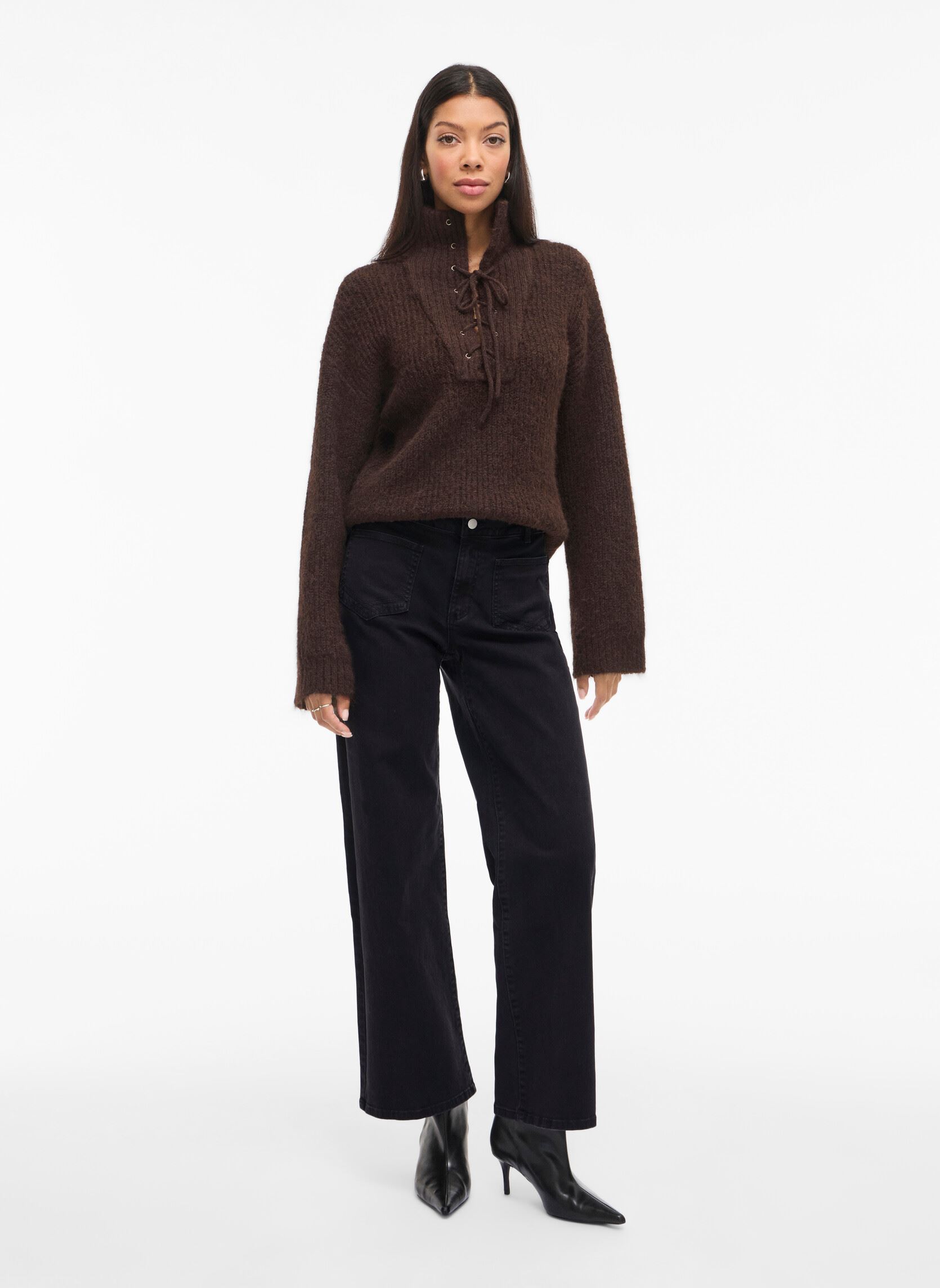Weite Jeans Vilorie Rio Rw Wide Pocket Jeans damen schwarz Vila Weite Jeans Vilorie Rio Rw Wide Pocket Jeans damen schwarz Black Beauty