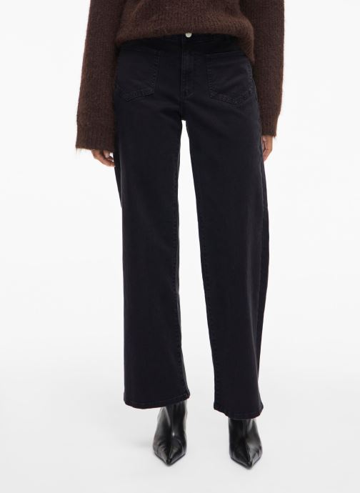 Vila Wijde jeans / Flared Jeans Vilorie Rio Rw Wide Pocket Jeans dames zwart