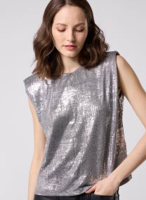 Tops Vishinaja O-Neck S/L Foil T-Shirt/C34 damen silber Vila Tops Vishinaja O-Neck S/L Foil T-Shirt/C34 damen silber Medium Grey Melange
