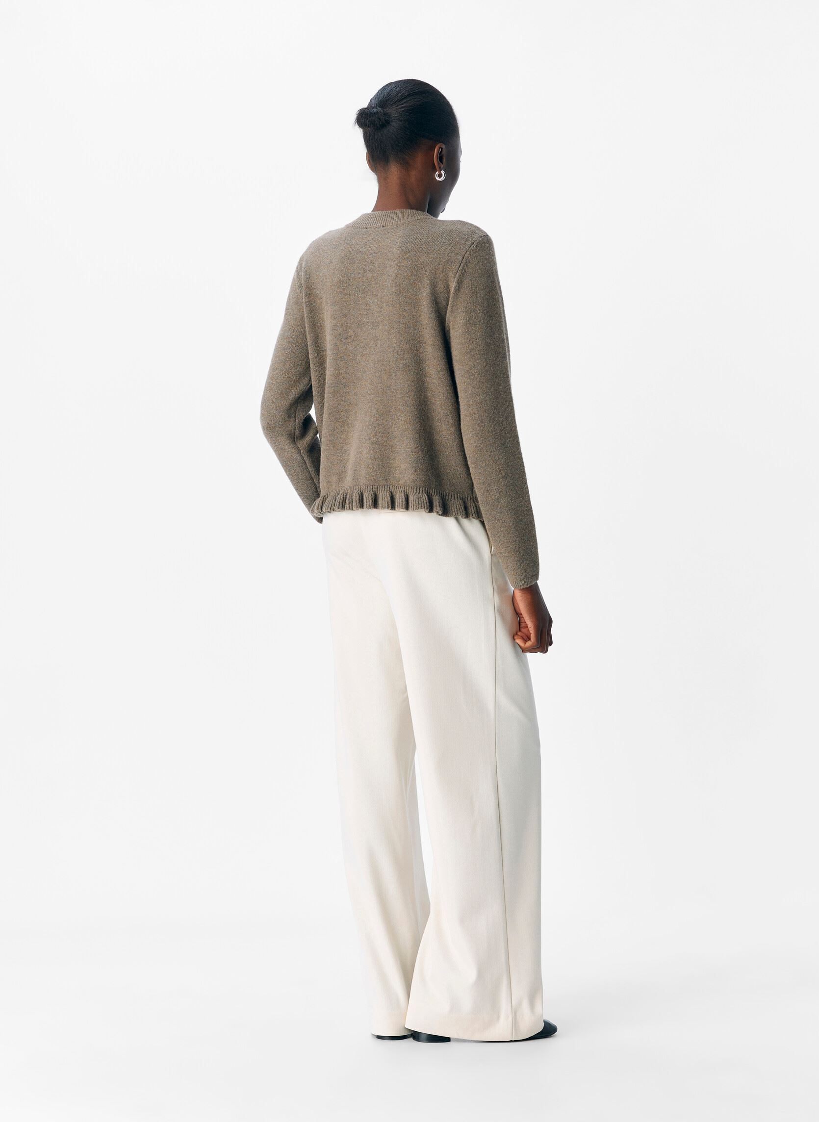 Strickjacken und Westen Objelva L/S Re Knit Cardigan Div damen braun OBJECT Strickjacken und Westen Objelva L/S Re Knit Cardigan Div damen braun morel