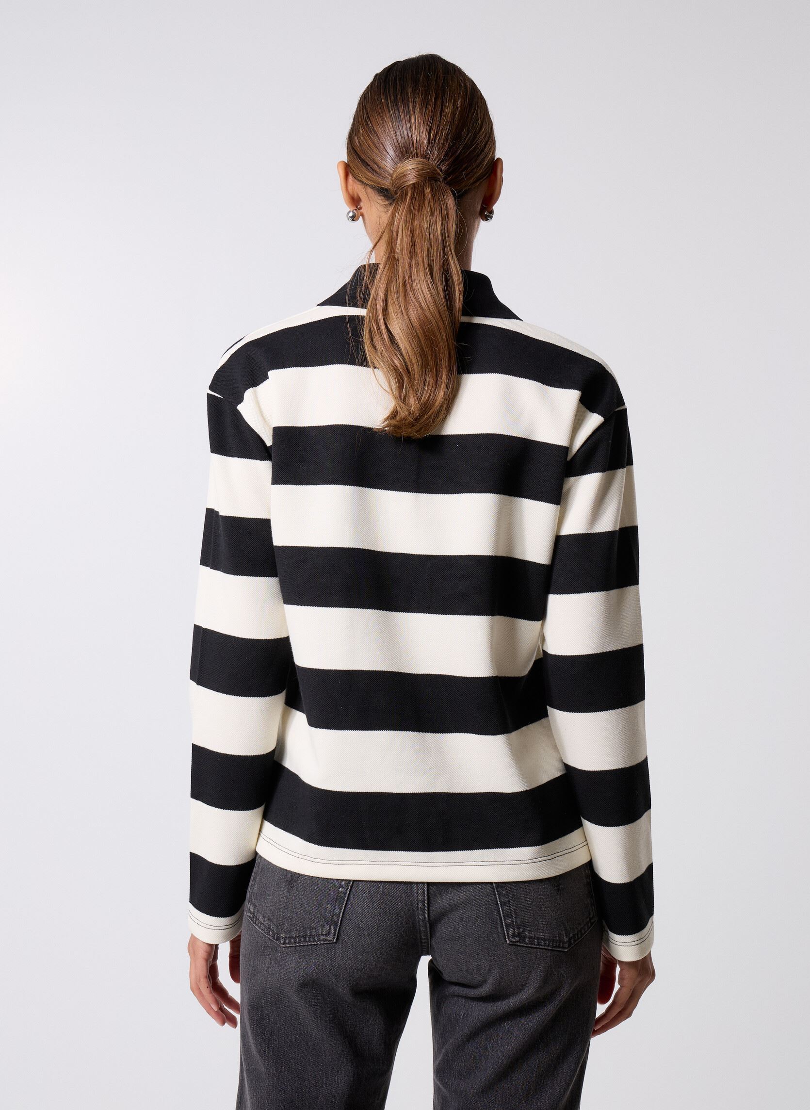 Lange mauwen polo's Objmillie L/S Lo Polo Noos dames zwart OBJECT Lange mauwen polo's Objmillie L/S Lo Polo Noos dames zwart BLACK