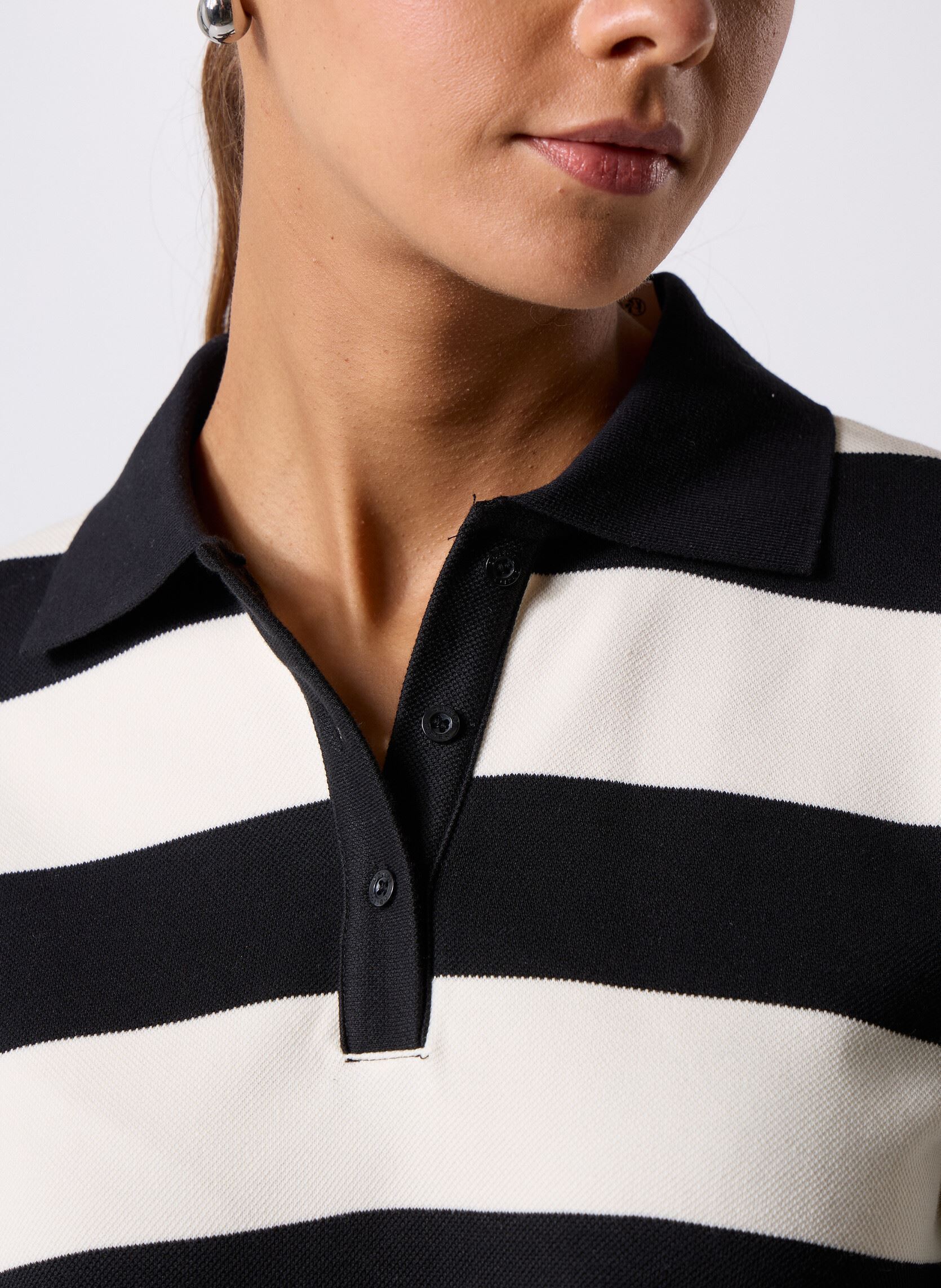 Lange mauwen polo's Objmillie L/S Lo Polo Noos dames zwart OBJECT Lange mauwen polo's Objmillie L/S Lo Polo Noos dames zwart BLACK