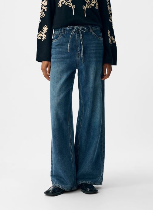 OBJECT Wijde jeans / Flared Jeans Objrosie Mw Wide Jeans Noos dames blauw