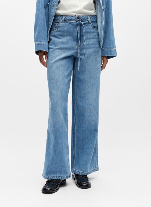 OBJECT Weite Jeans Objrosie Mw Wide Jeans Noos damen blau