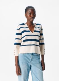 Maglioni Objuta S/S Re Knit Polo 140 donna bianco