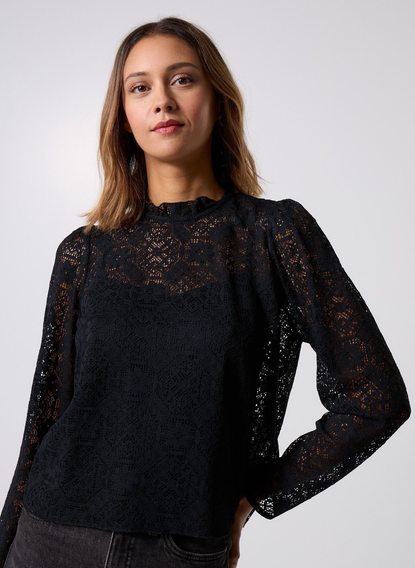 Chemises manches longues TEBRODIE femme noir Georgia Rose Chemises manches longues TEBRODIE femme noir JET BLACK