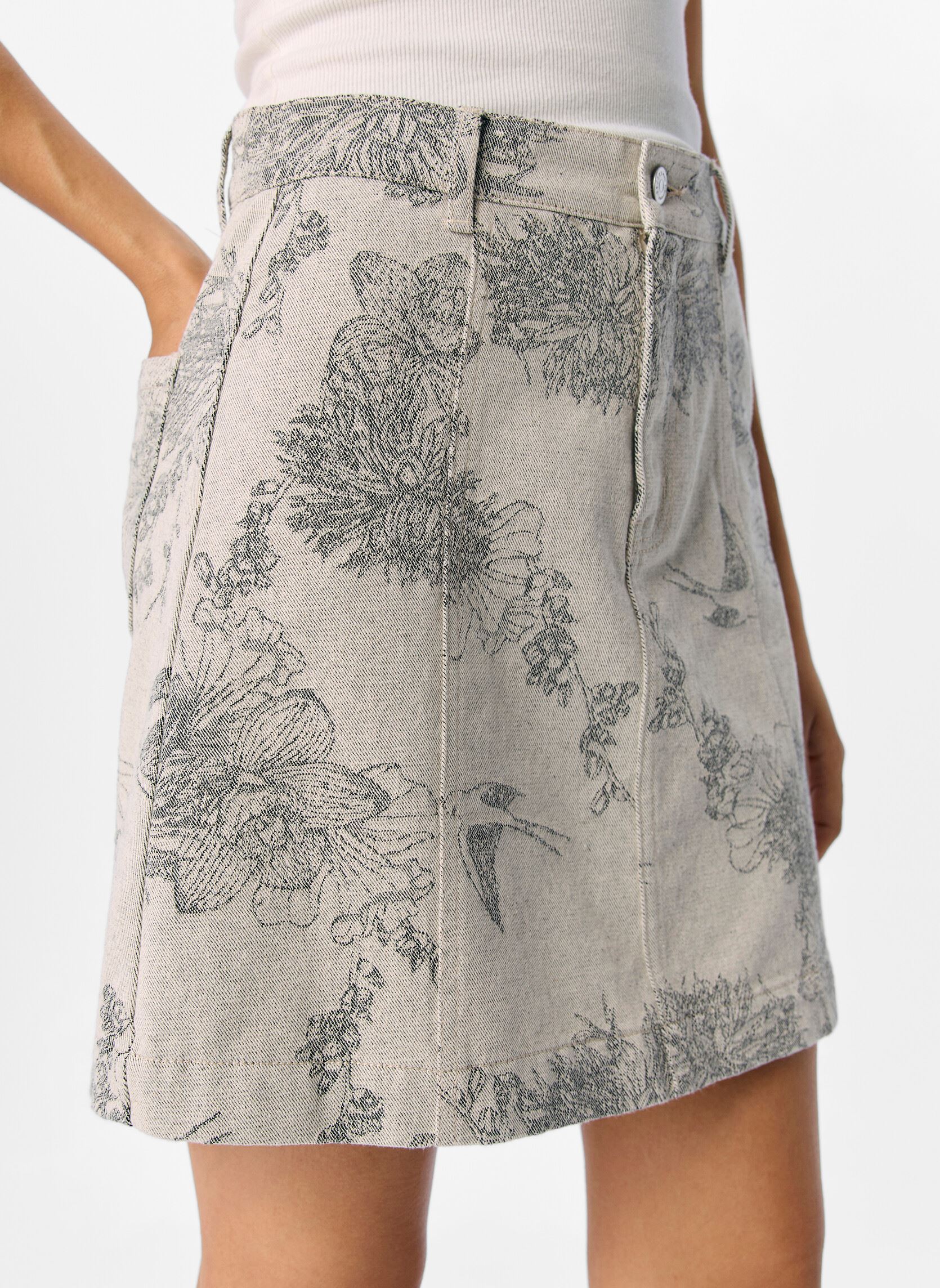Jupes courtes Objdarmi Denim Mw Re Skirt 140 femme blanc OBJECT Jupes courtes Objdarmi Denim Mw Re Skirt 140 femme blanc White Sand