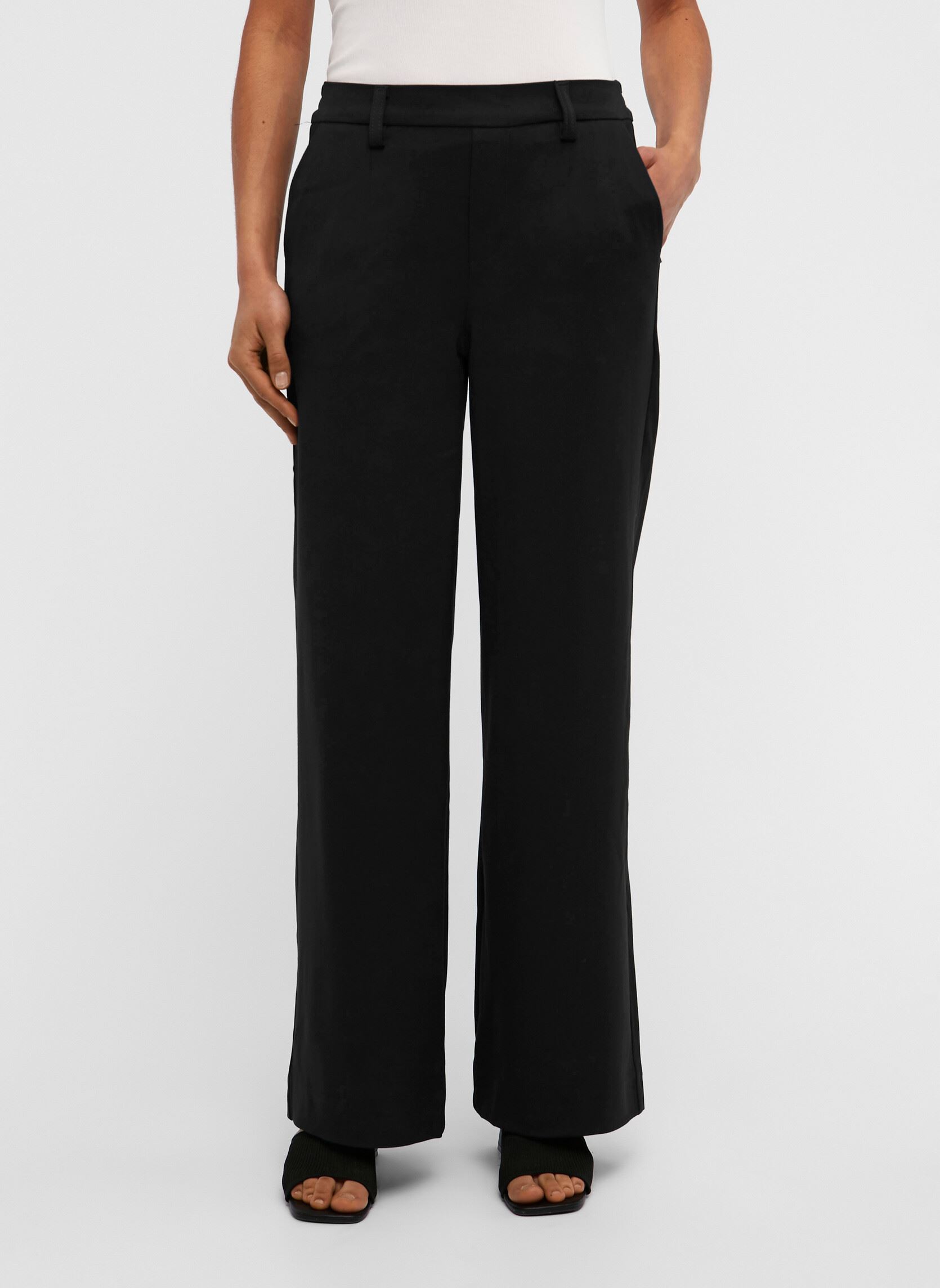 Pantalons larges Objivy Wide Pant Noos femme noir OBJECT Pantalons larges Objivy Wide Pant Noos femme noir BLACK