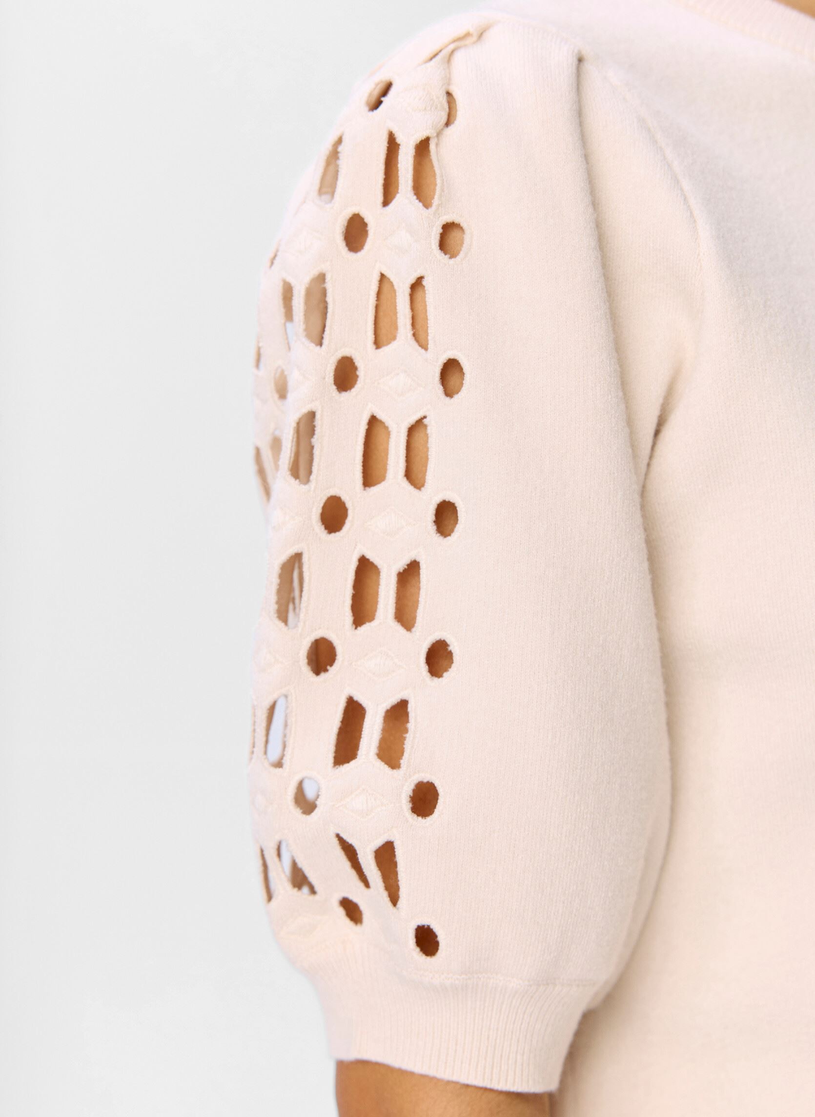 Pullover Objyuki S/S Re Knit Pullover Noos damen weiß OBJECT Pullover Objyuki S/S Re Knit Pullover Noos damen weiß White Sand