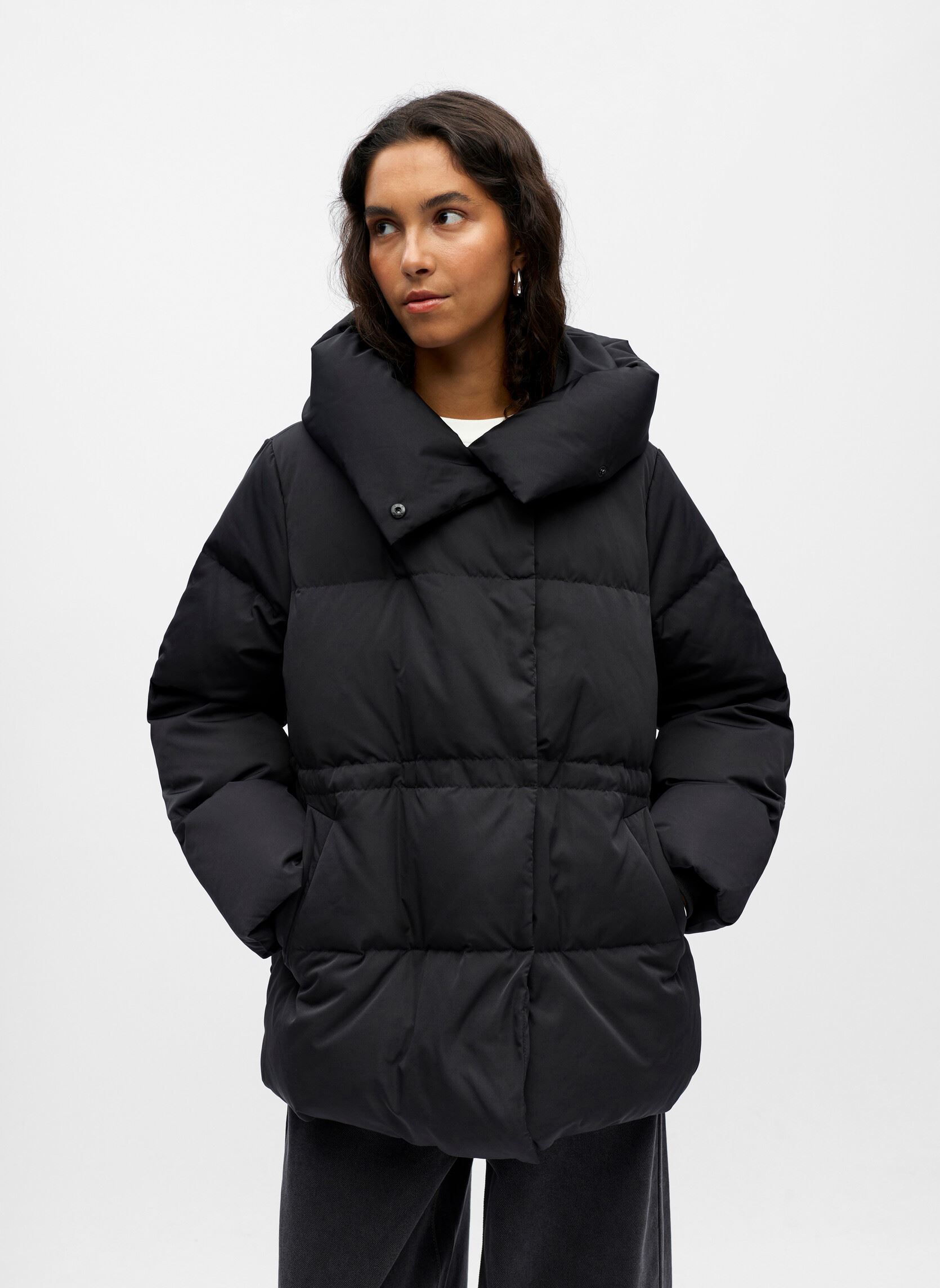 Gewatteerde jassen Objloui Re L/S Down Jacket Noos dames zwart OBJECT Gewatteerde jassen Objloui Re L/S Down Jacket Noos dames zwart BLACK
