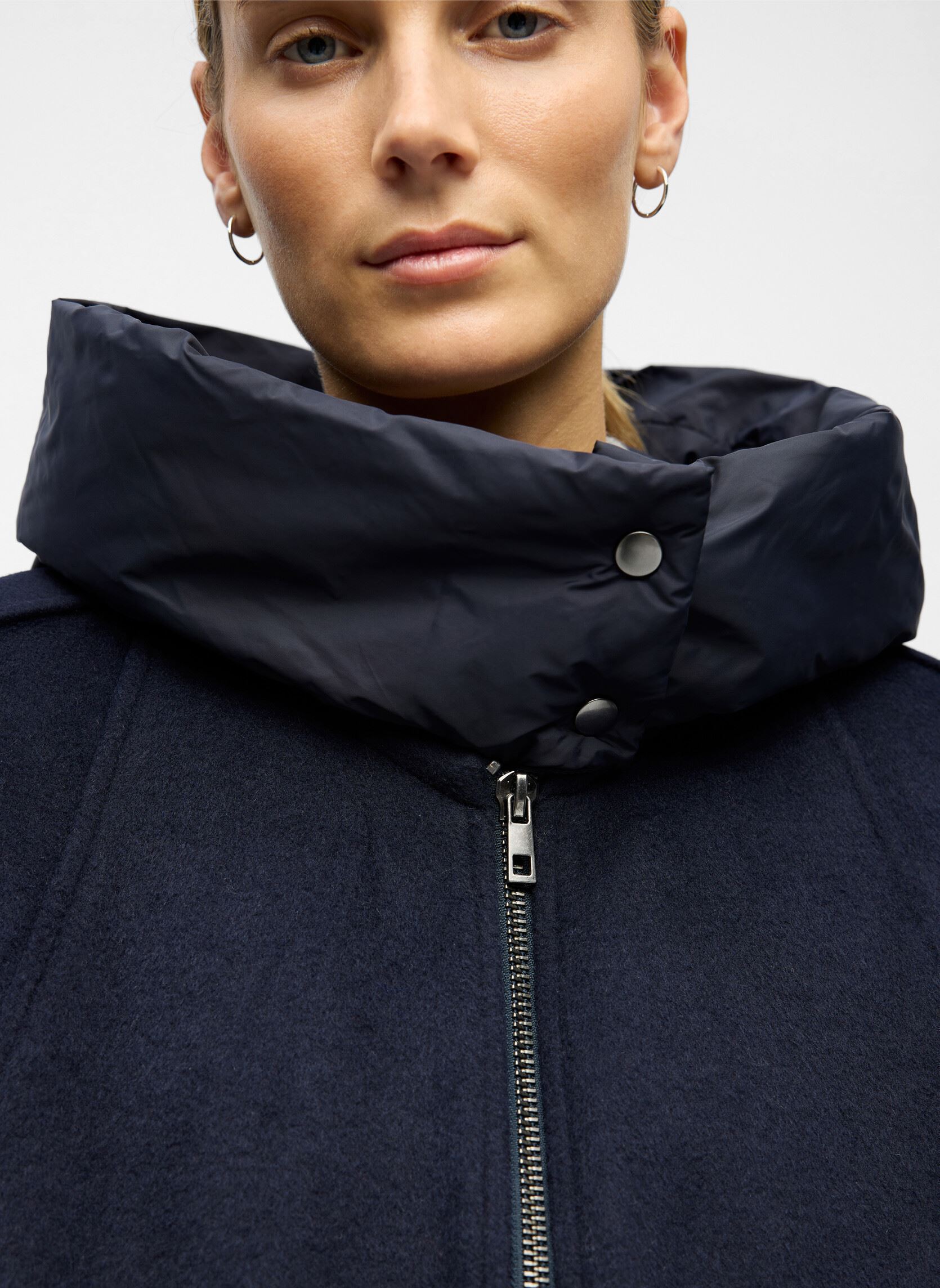 Blousons Objmoore L/S Oz Wool Bomber 140 femme bleu OBJECT Blousons Objmoore L/S Oz Wool Bomber 140 femme bleu Sky captain
