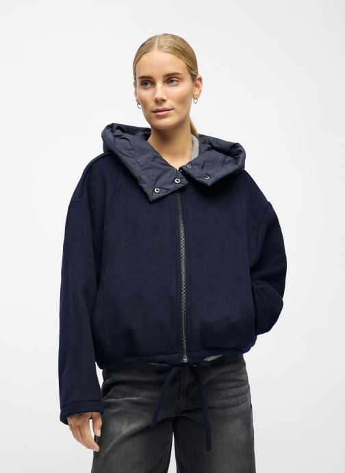 OBJECT Blousons Objmoore L/S Oz Wool Bomber 140 femme bleu
