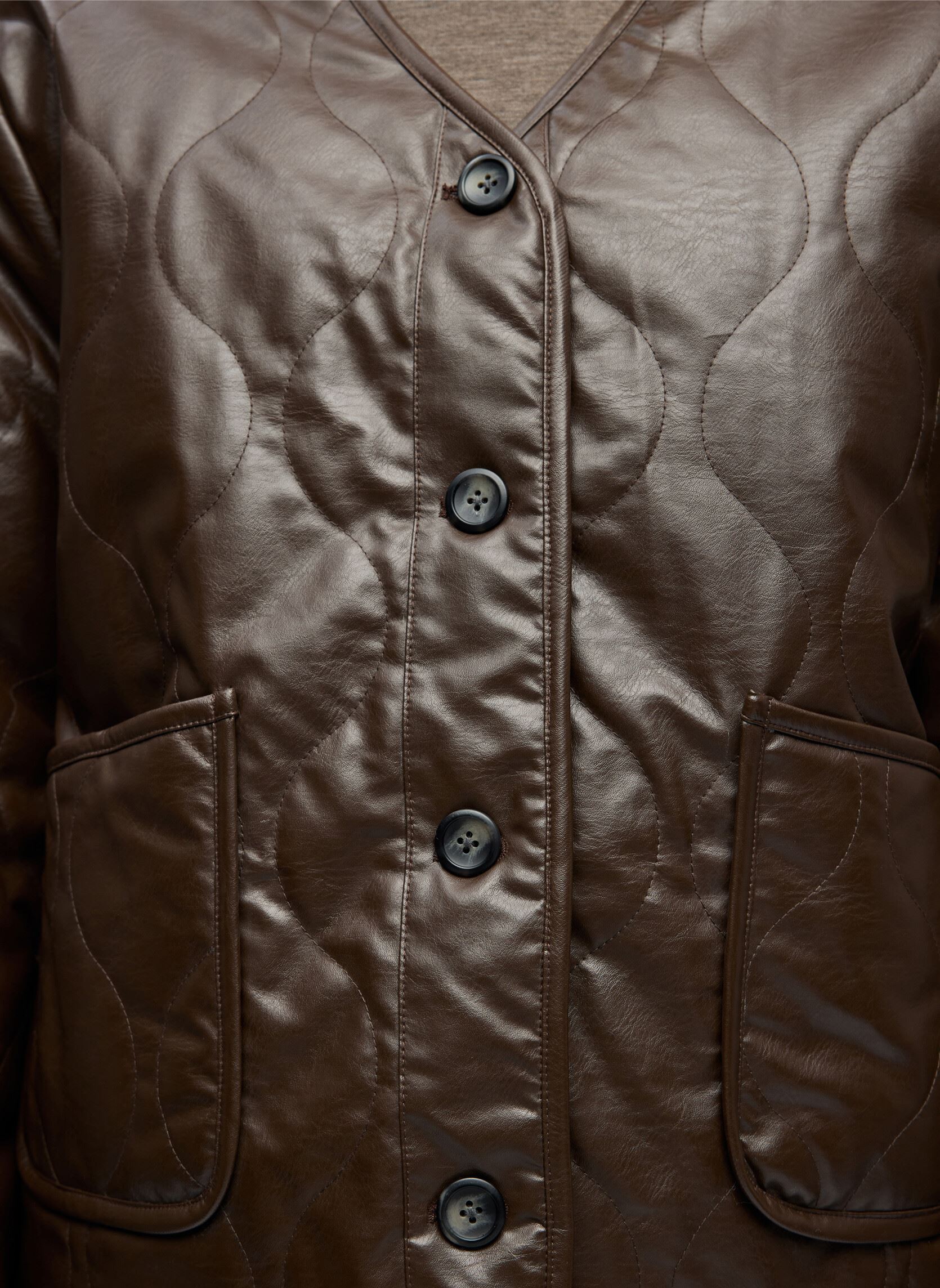 Jassen Objolivia L/S Lo Jacket 141 dames bruin OBJECT Jassen Objolivia L/S Lo Jacket 141 dames bruin Seal brown