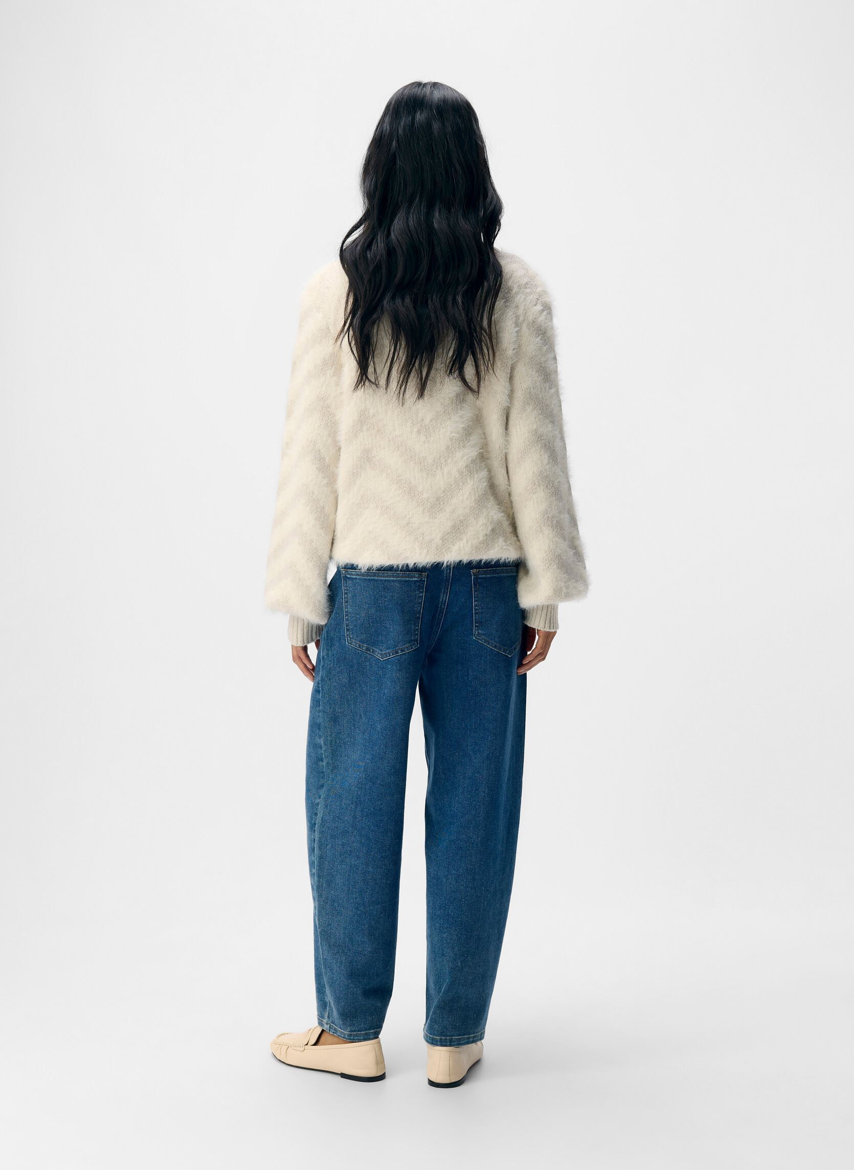 Wijde jeans / Flared Jeans Objsava Mw Barrel Ankel Jeans 140 dames blauw OBJECT Wijde jeans / Flared Jeans Objsava Mw Barrel Ankel Jeans 140 dames blauw MEDIUM BLUE DENIM