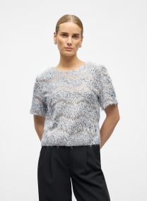 Blouses manches courtes Objdana S/S Re Top 141 femme argent