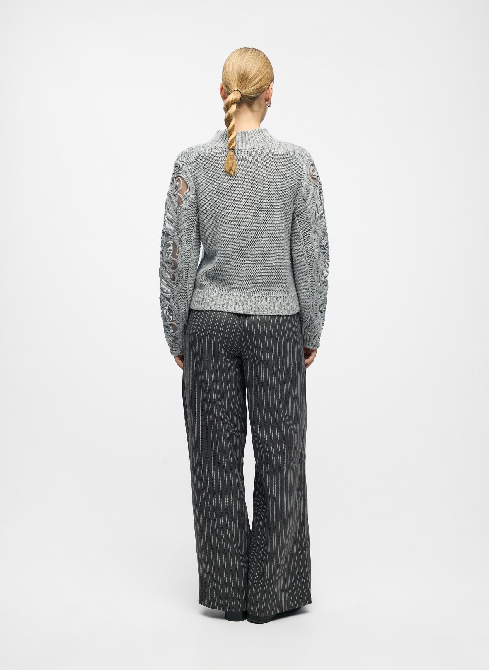 Pulls Objelisse Knit L/S Re Pullover 141 femme gris OBJECT Pulls Objelisse Knit L/S Re Pullover 141 femme gris LIGHT GREY MELANGE