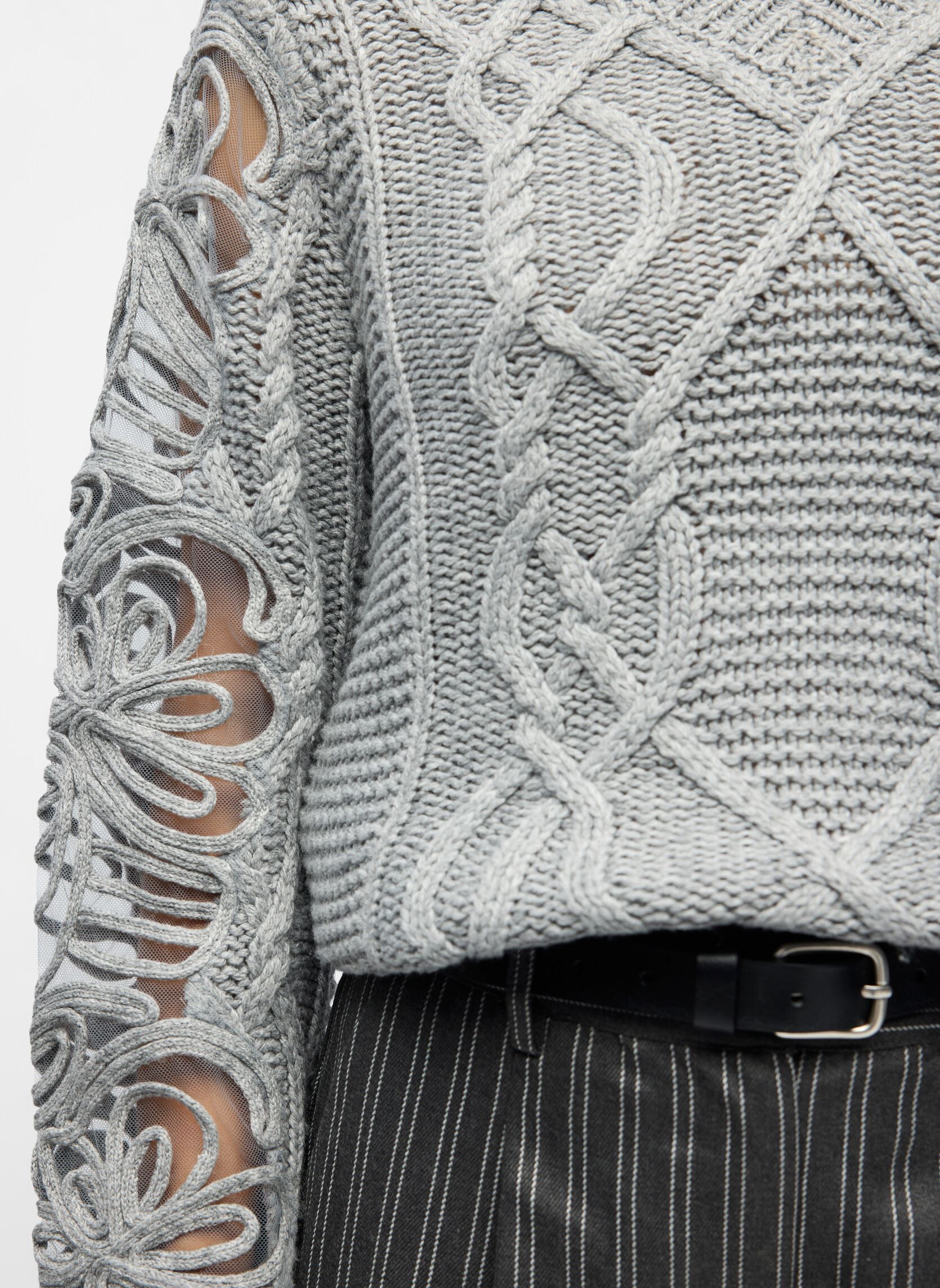 Pulls Objelisse Knit L/S Re Pullover 141 femme gris OBJECT Pulls Objelisse Knit L/S Re Pullover 141 femme gris LIGHT GREY MELANGE