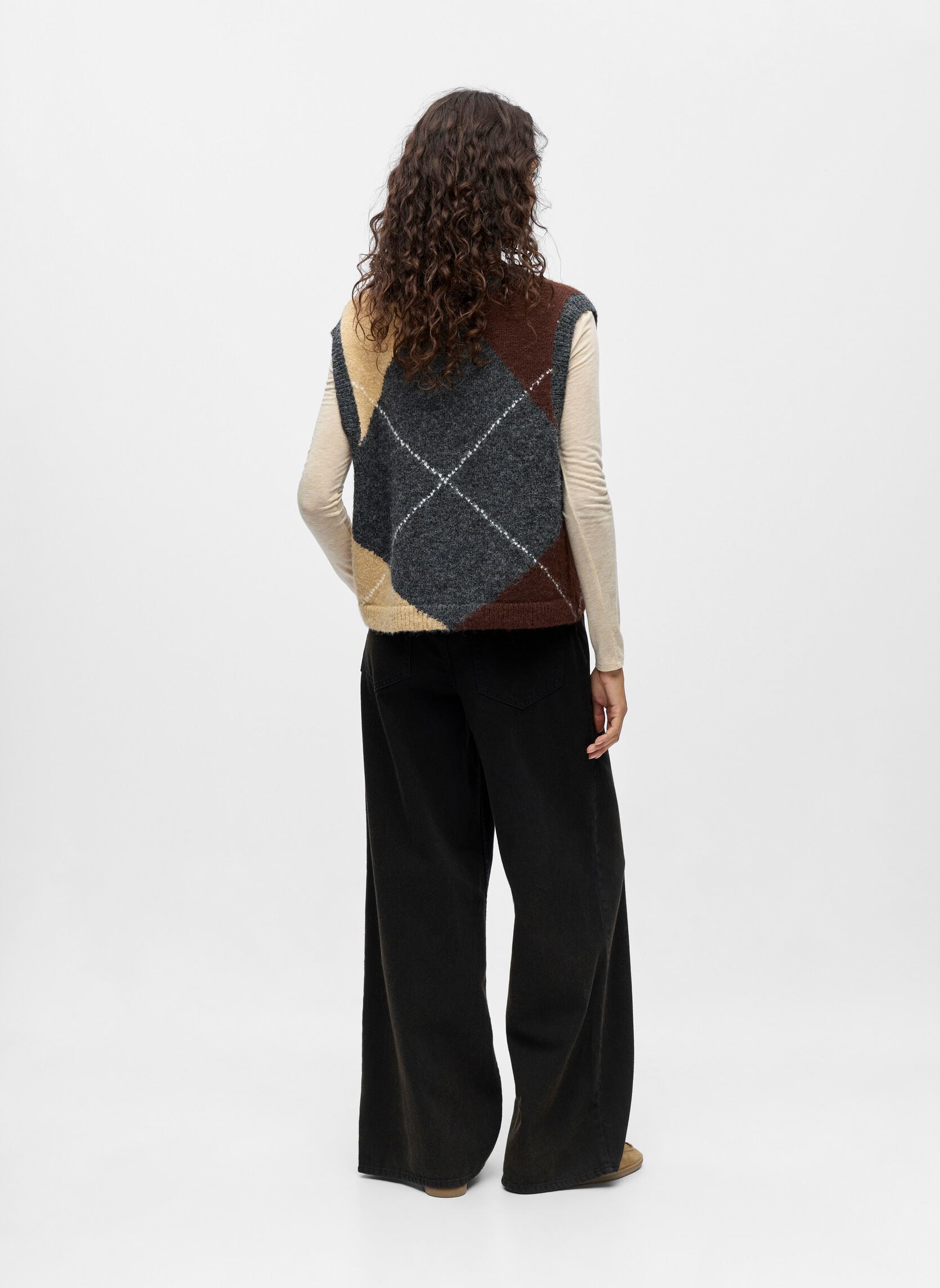 Gilets Objzena Knit S/L Re Vest 141 femme gris OBJECT Gilets Objzena Knit S/L Re Vest 141 femme gris Dark Grey Melange