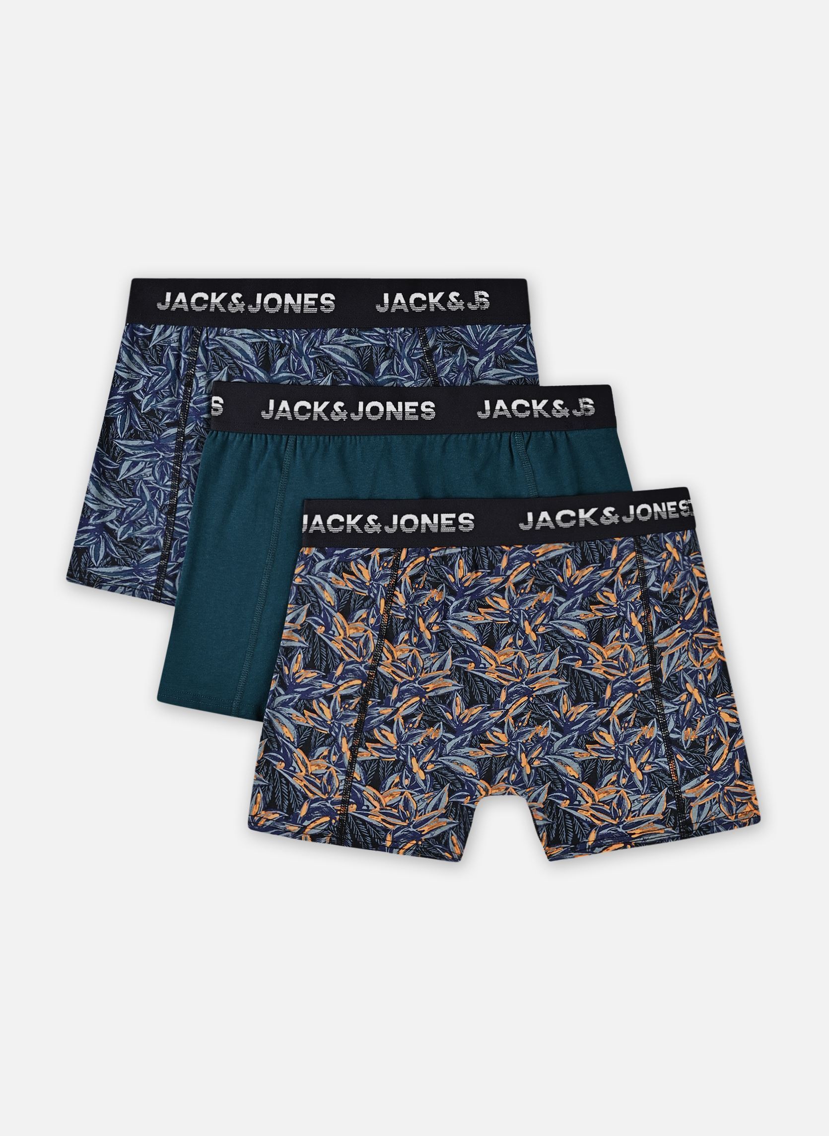 Sportunterwäsche Jacmaxwell Trunks 3 Pack Sn herren blau Jack & Jones Sportunterwäsche Jacmaxwell Trunks 3 Pack Sn herren blau DARK NAVY