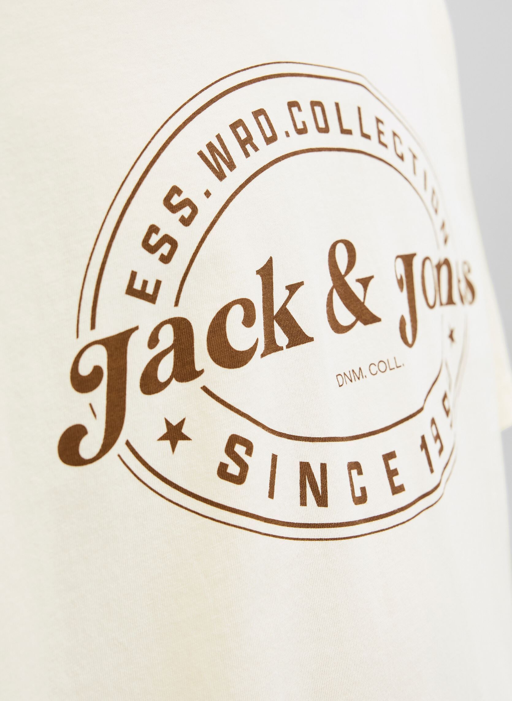 Kurzarm-T-Shirts Jjedover Print Tee Ss Crew Neck Sn herren weiß Jack & Jones Kurzarm-T-Shirts Jjedover Print Tee Ss Crew Neck Sn herren weiß ANTIQUE WHITE