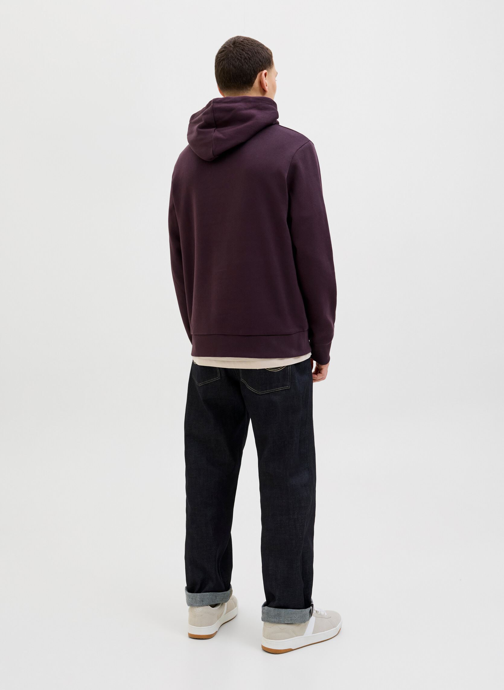 Kapuzenpullover Jjelogo Sweat Hood 2 Col 25/26 Noos herren violett Jack & Jones Kapuzenpullover Jjelogo Sweat Hood 2 Col 25/26 Noos herren violett PLUM PERFECT